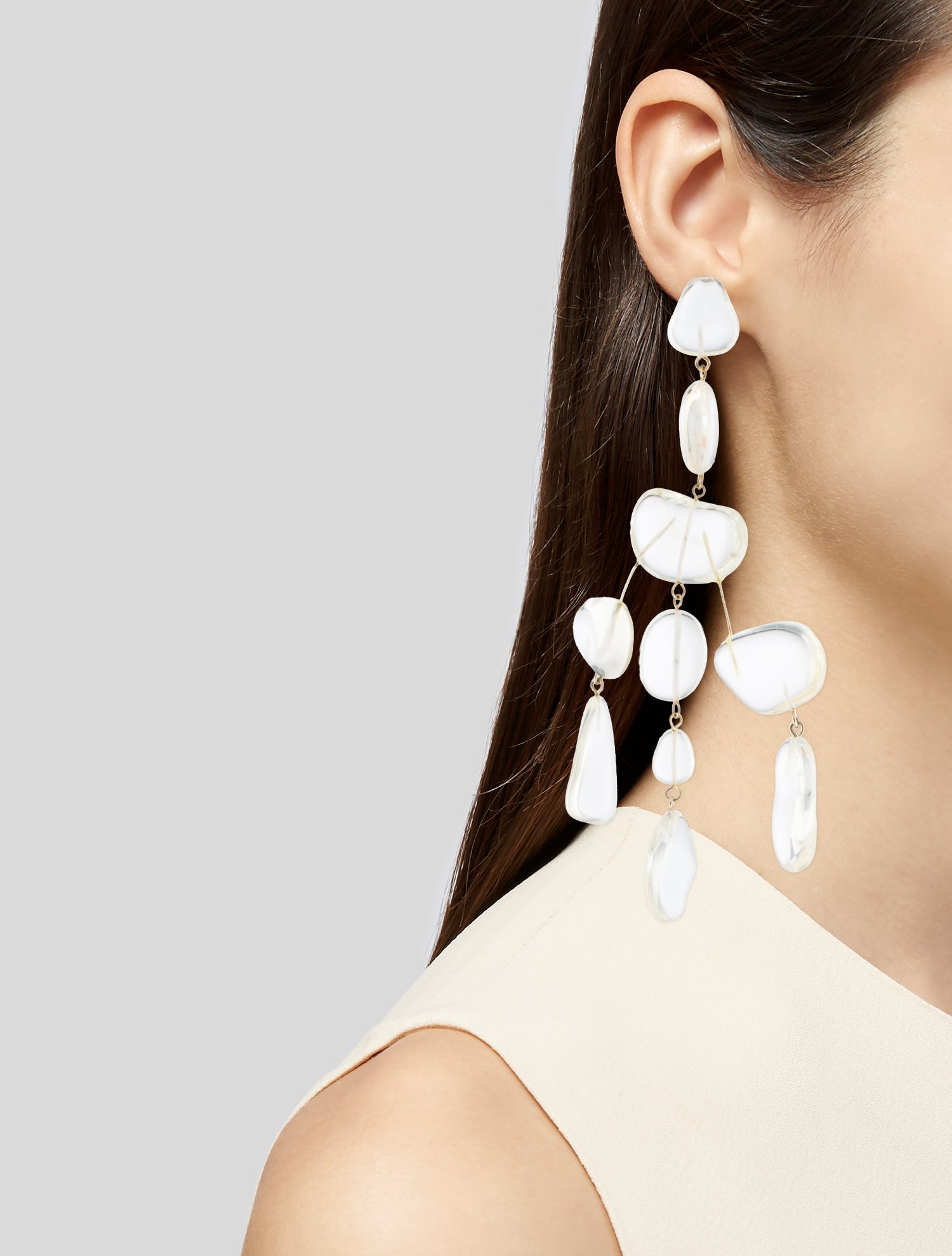 Cult Gaia Acrylic Sloane Chandelier Earrings