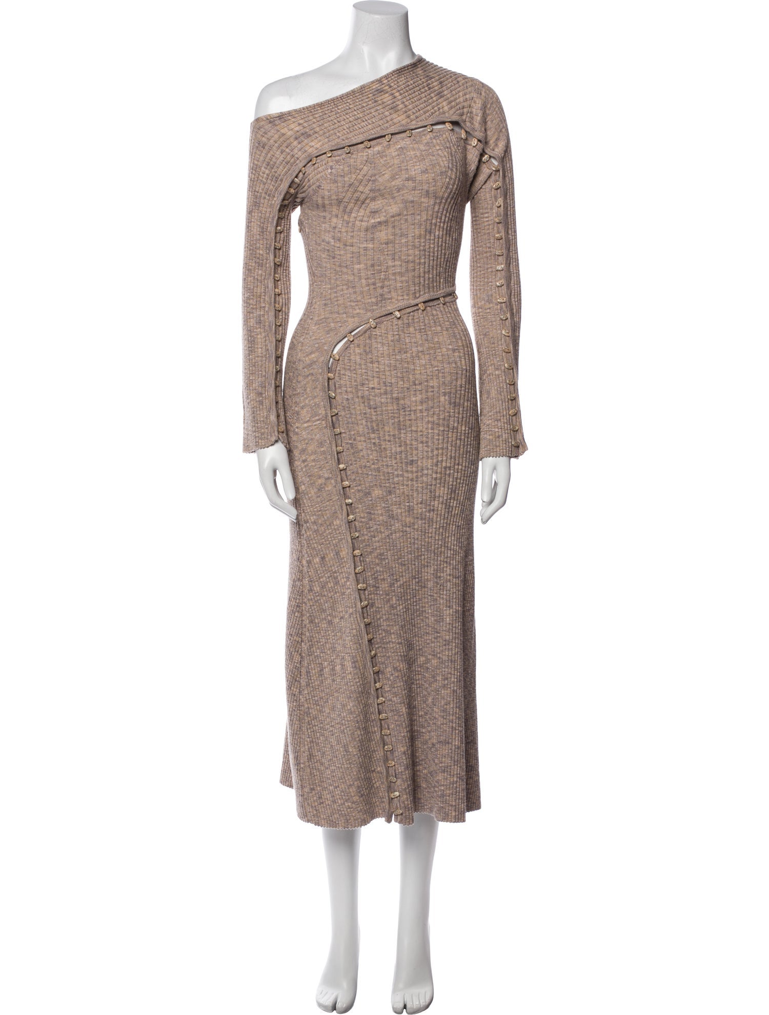 Cult Gaia One-Shoulder Midi Length Dress