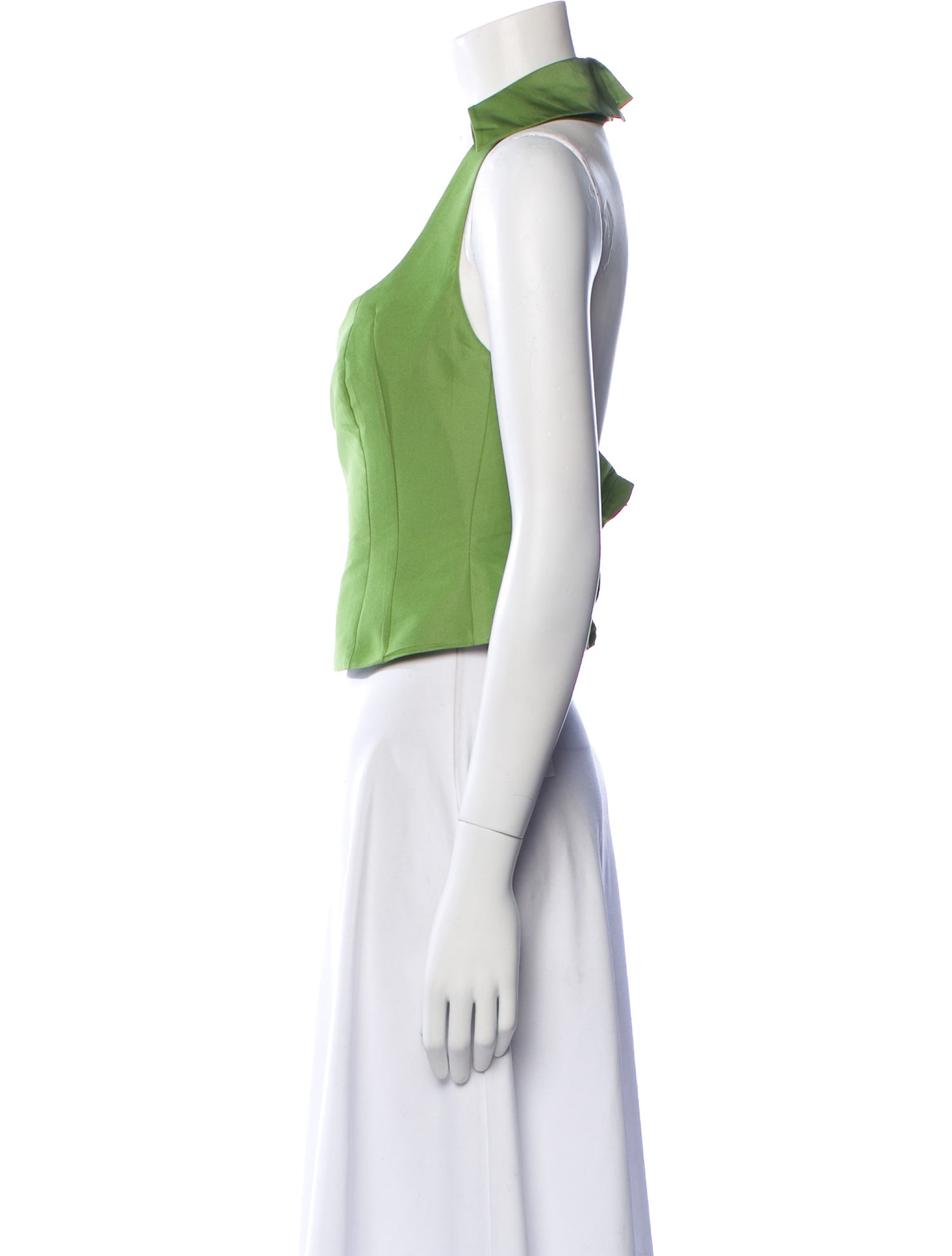 Cult Gaia Halterneck Sleeveless Crop Top