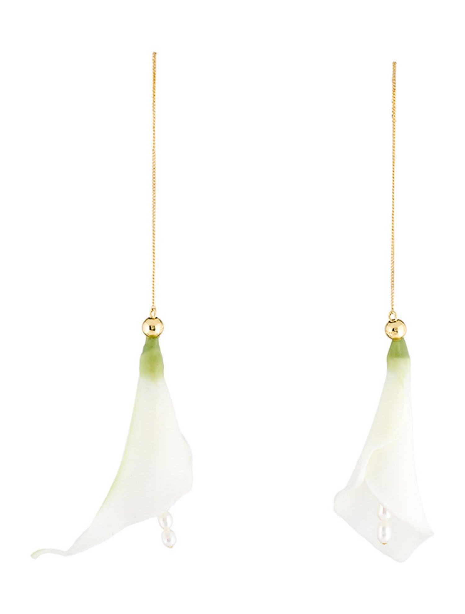 Cult Gaia Pearl Calla Earrings