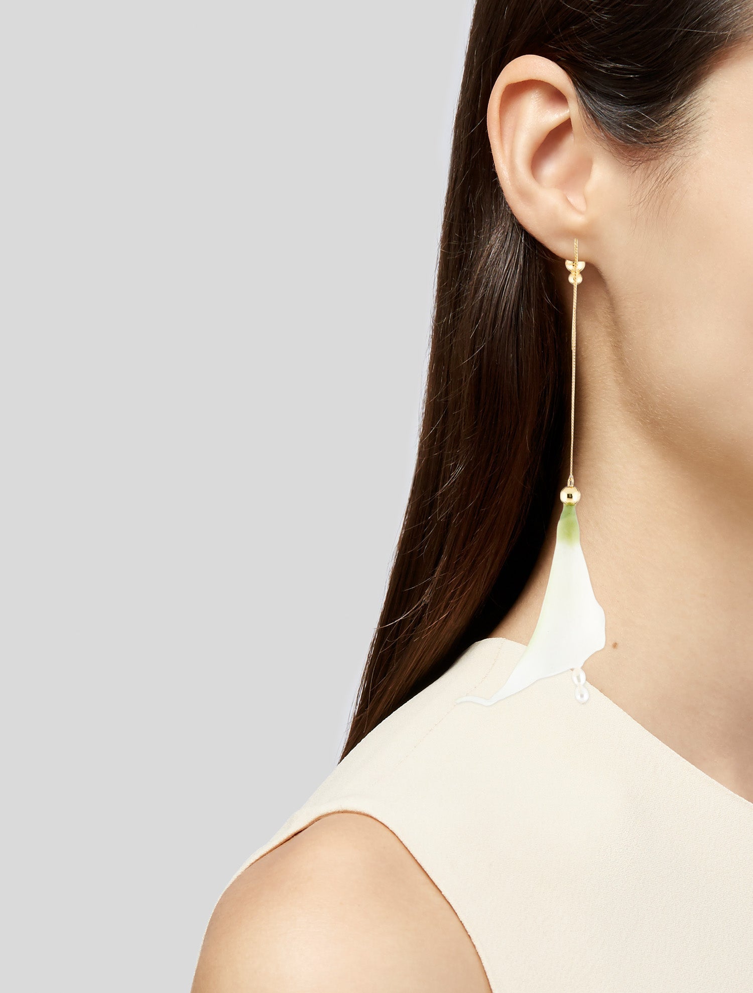 Cult Gaia Pearl Calla Earrings