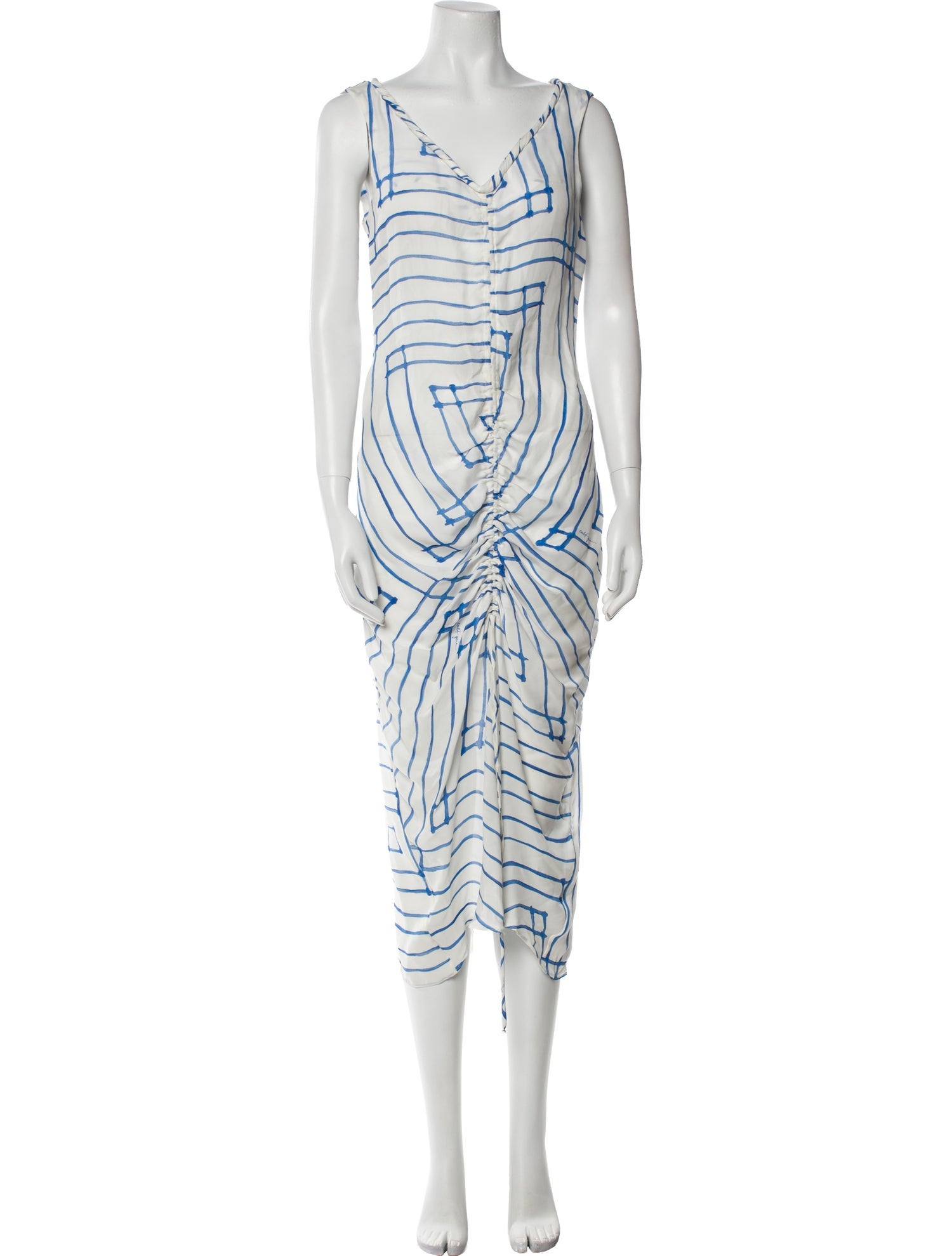 Cult Gaia Striped Cover-Up