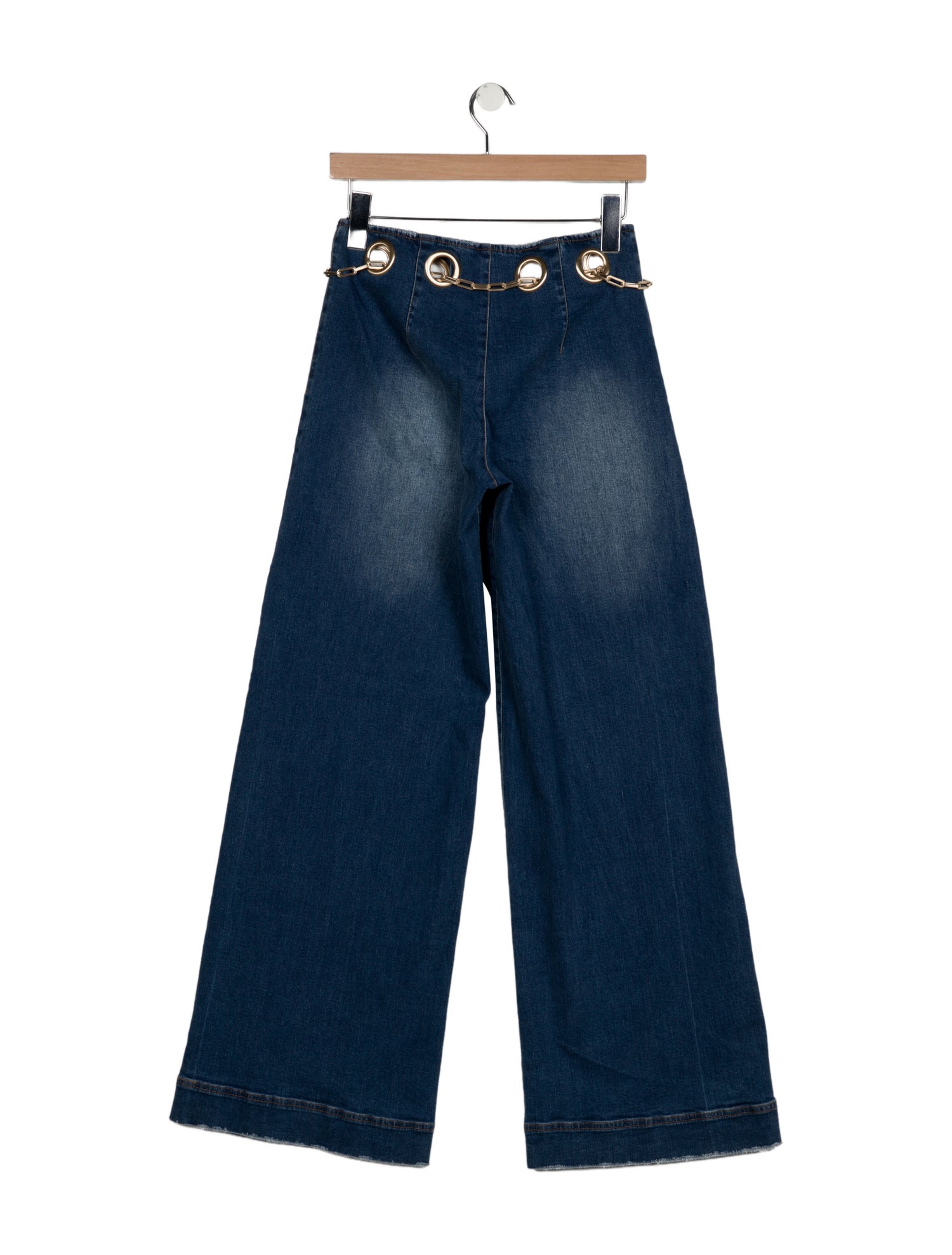 Cult Gaia Mid-Rise Wide Leg Jeans