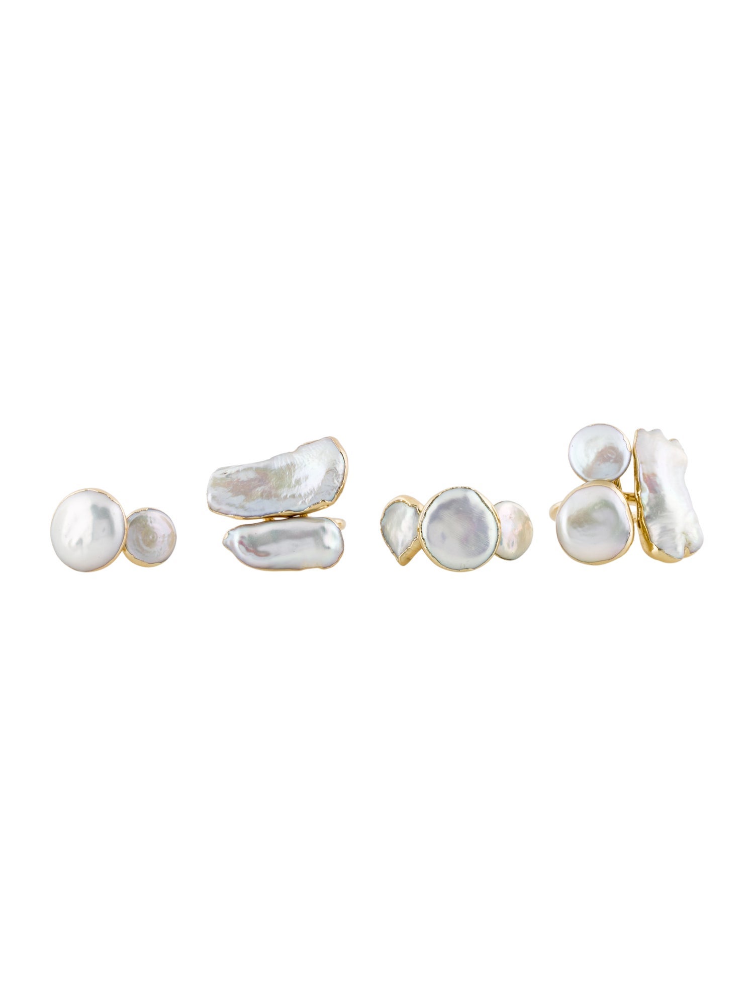 Cult Gaia Pearl Suri Cocktail Ring Set