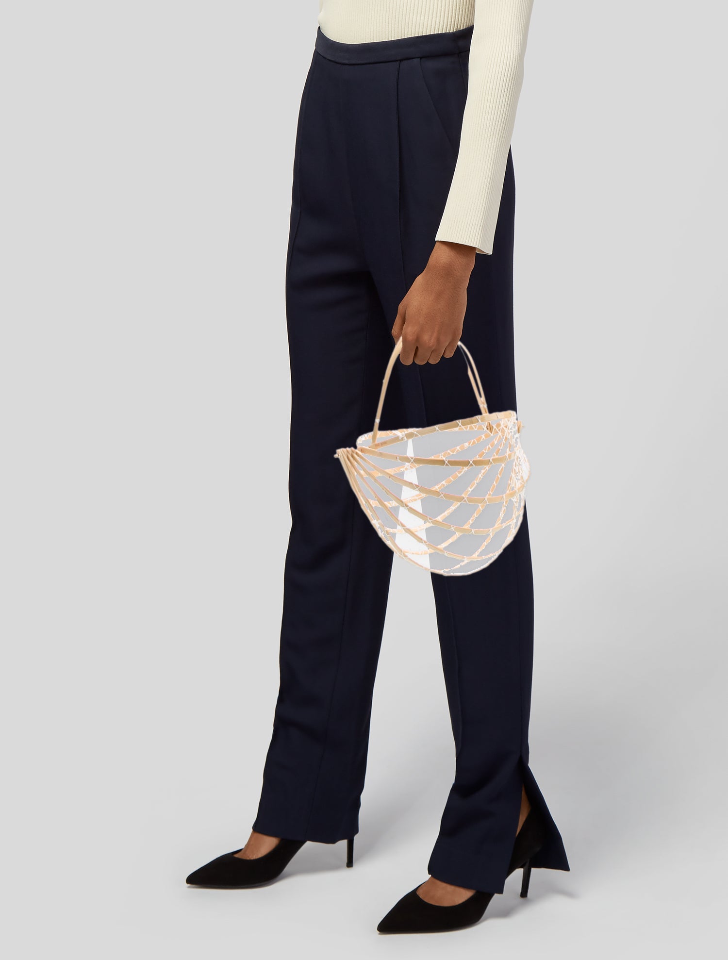 Cult Gaia Rattan Bucket Bag