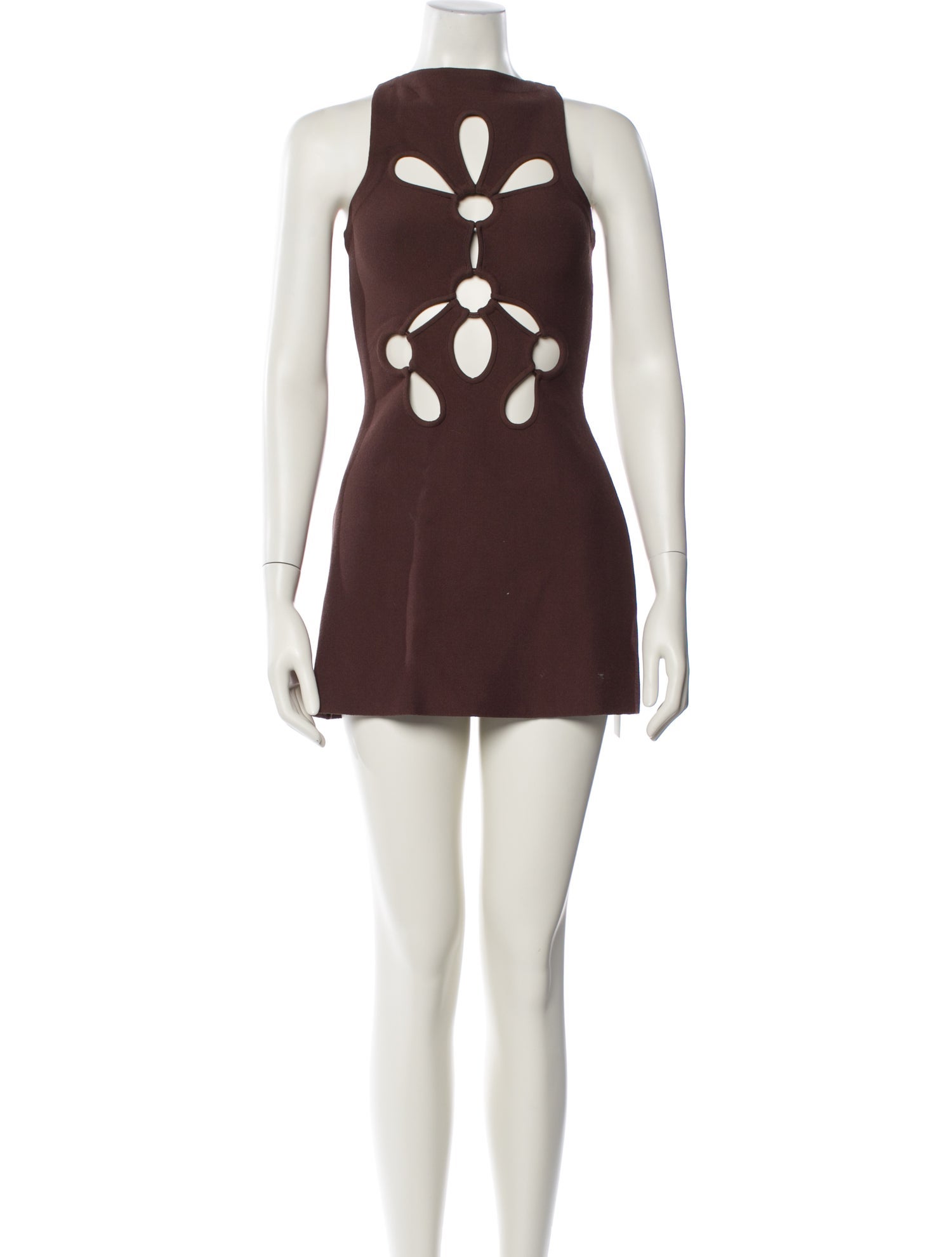 Cult Gaia Bateau Neckline Mini Dress