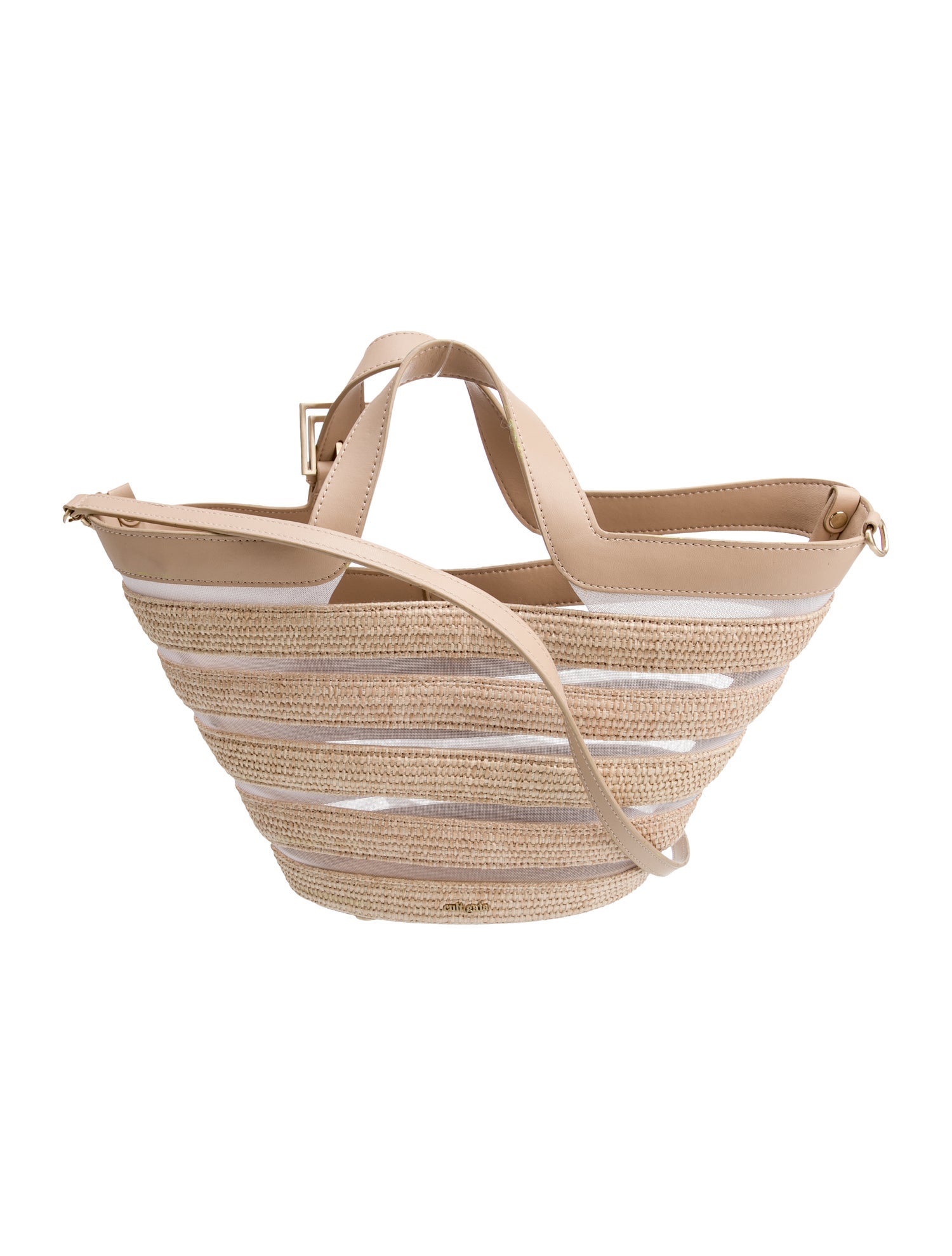 Cult Gaia Straw Belt Bag