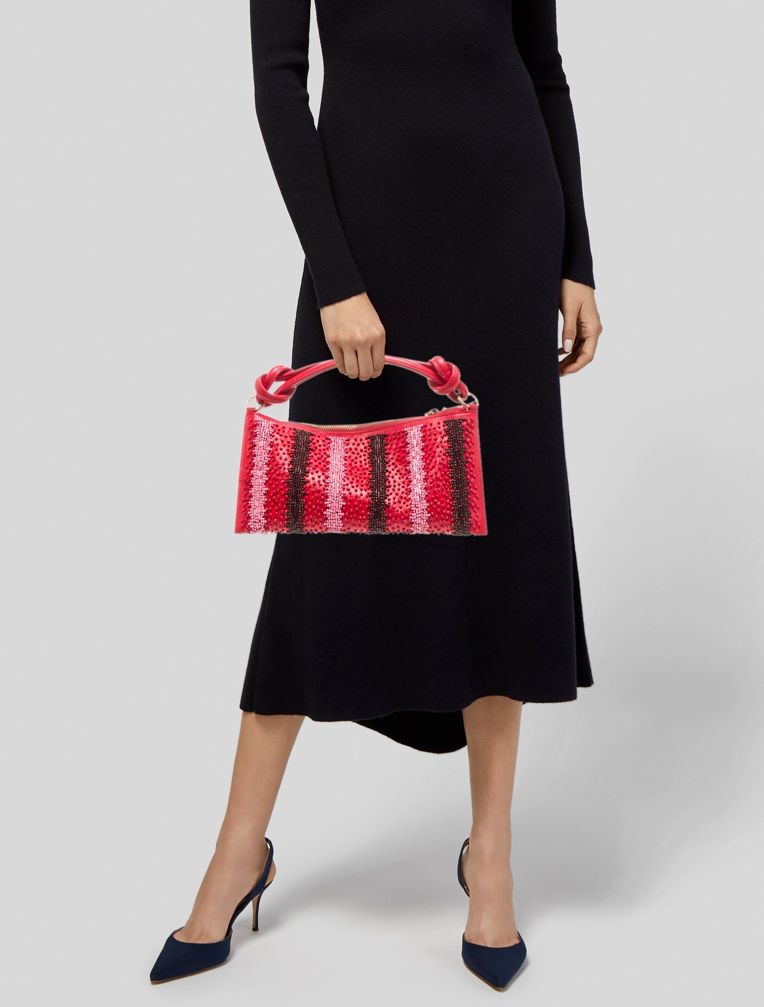 Cult Gaia Leather Top Handle Bag