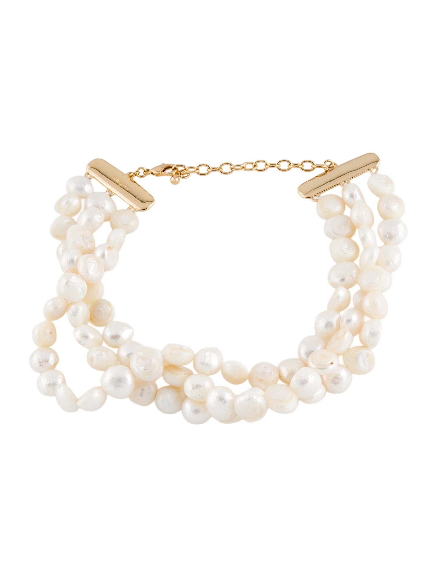 Cult Gaia Pearl Nora Multistrand Choker Necklace
