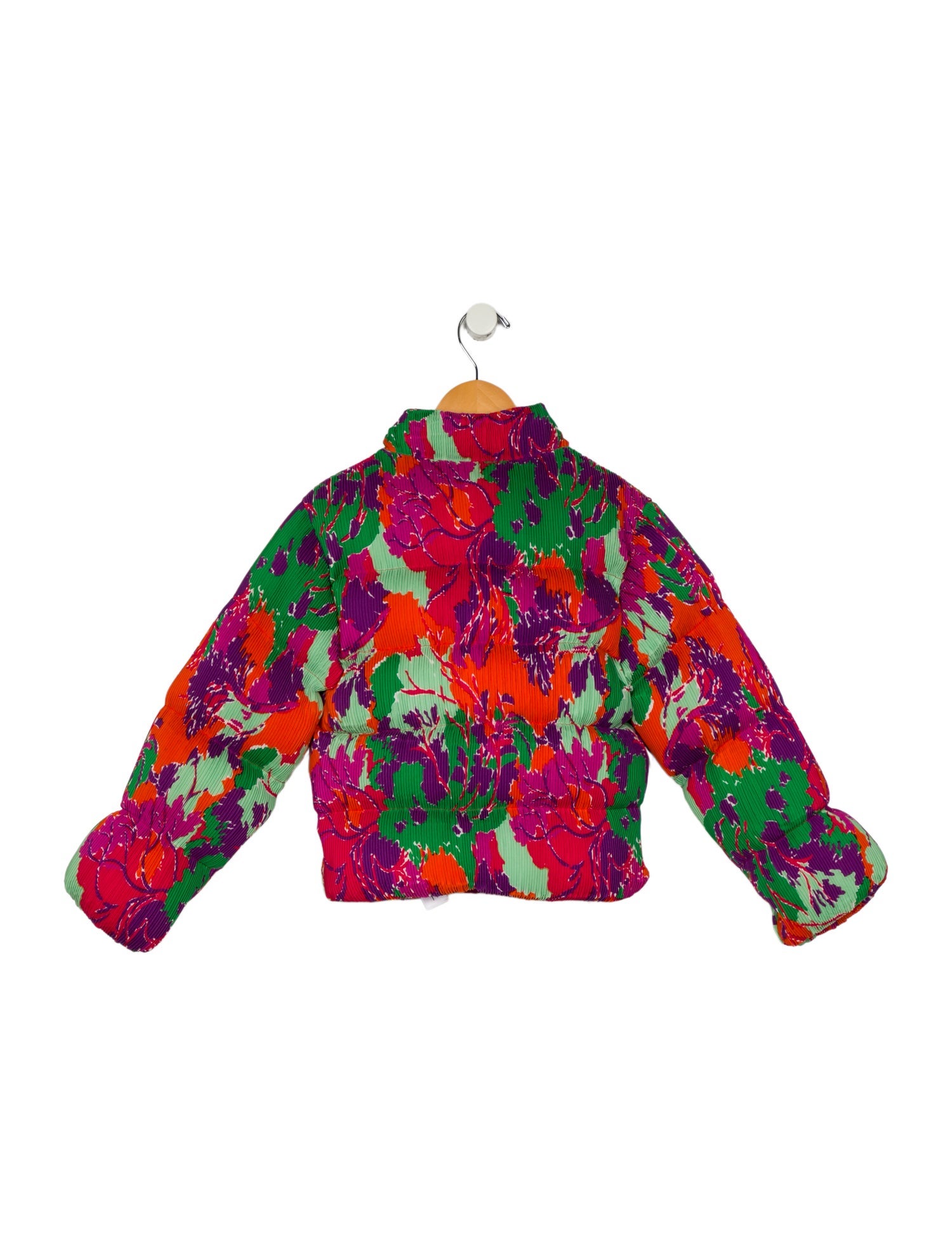 Cult Gaia Floral Print Puffer Jacket