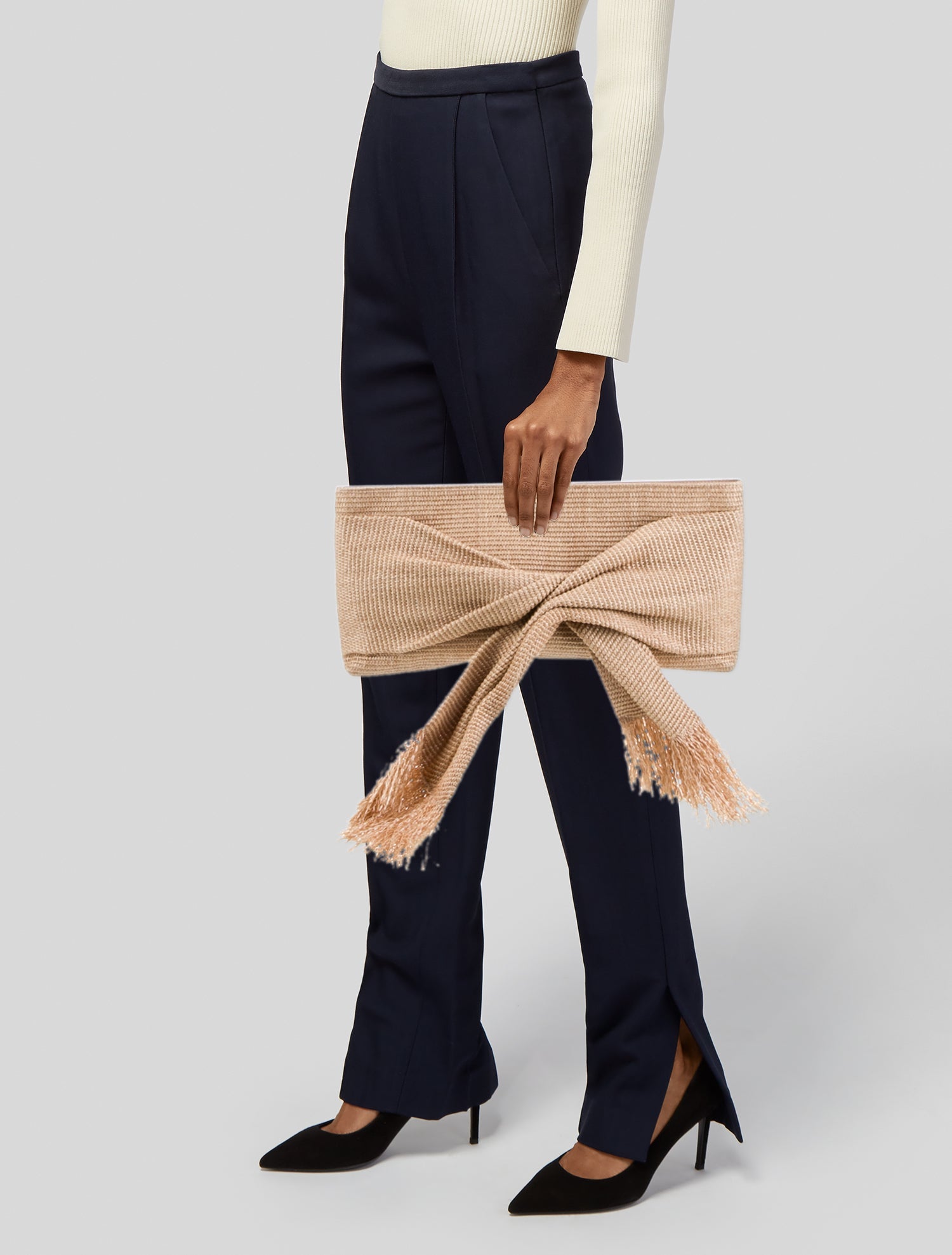 Cult Gaia Raffia Top Handle Bag