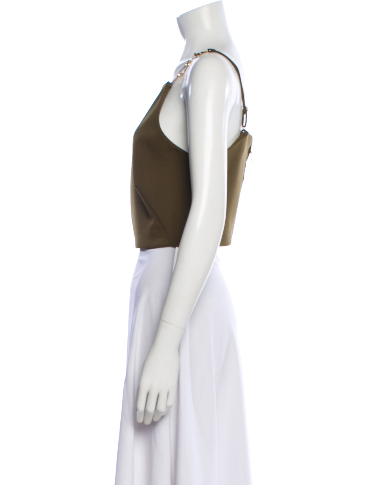 Cult Gaia Square Neckline Sleeveless Crop Top