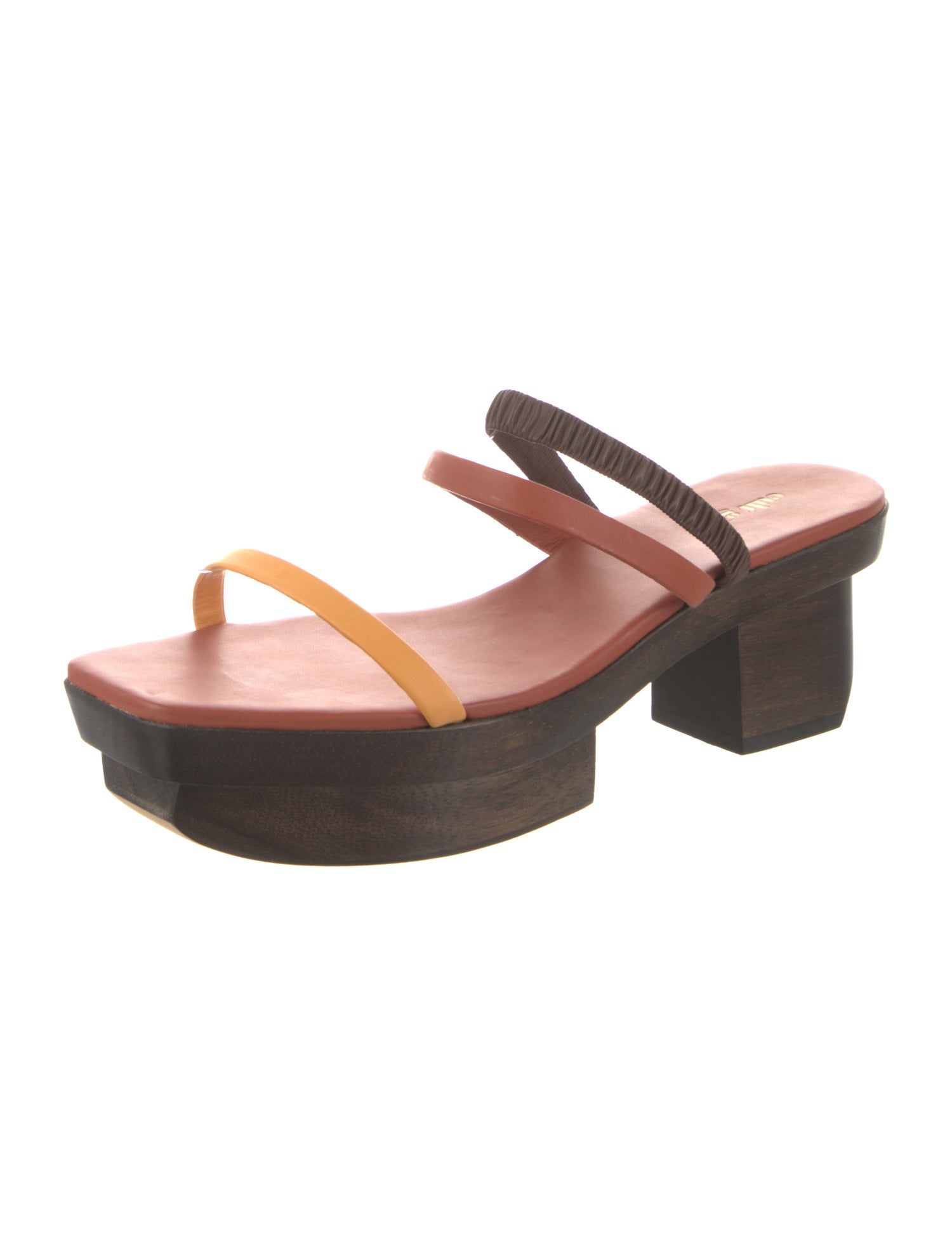 Cult Gaia Leather Slides