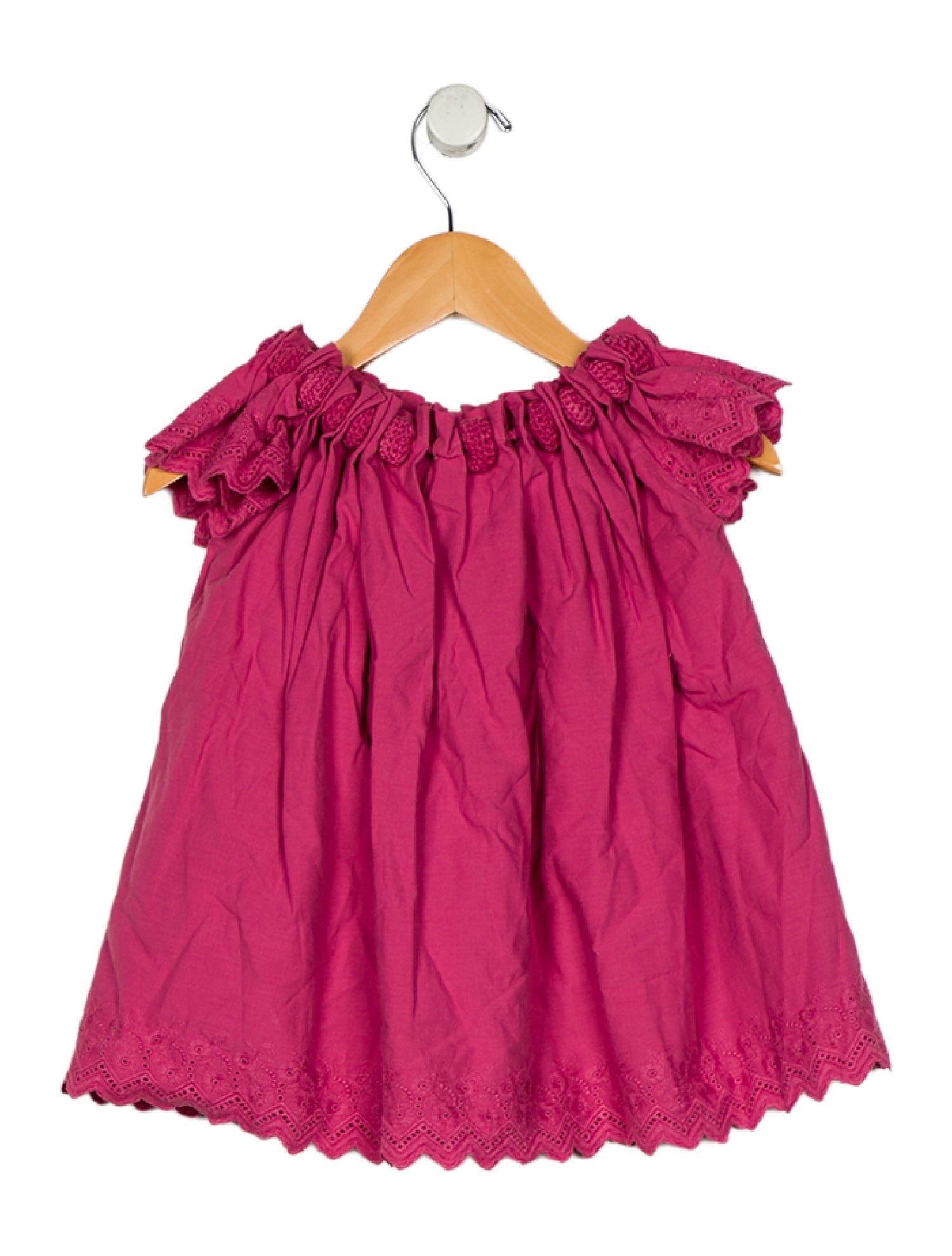 Cult Gaia Toddlers Girls Embroidered Shirt