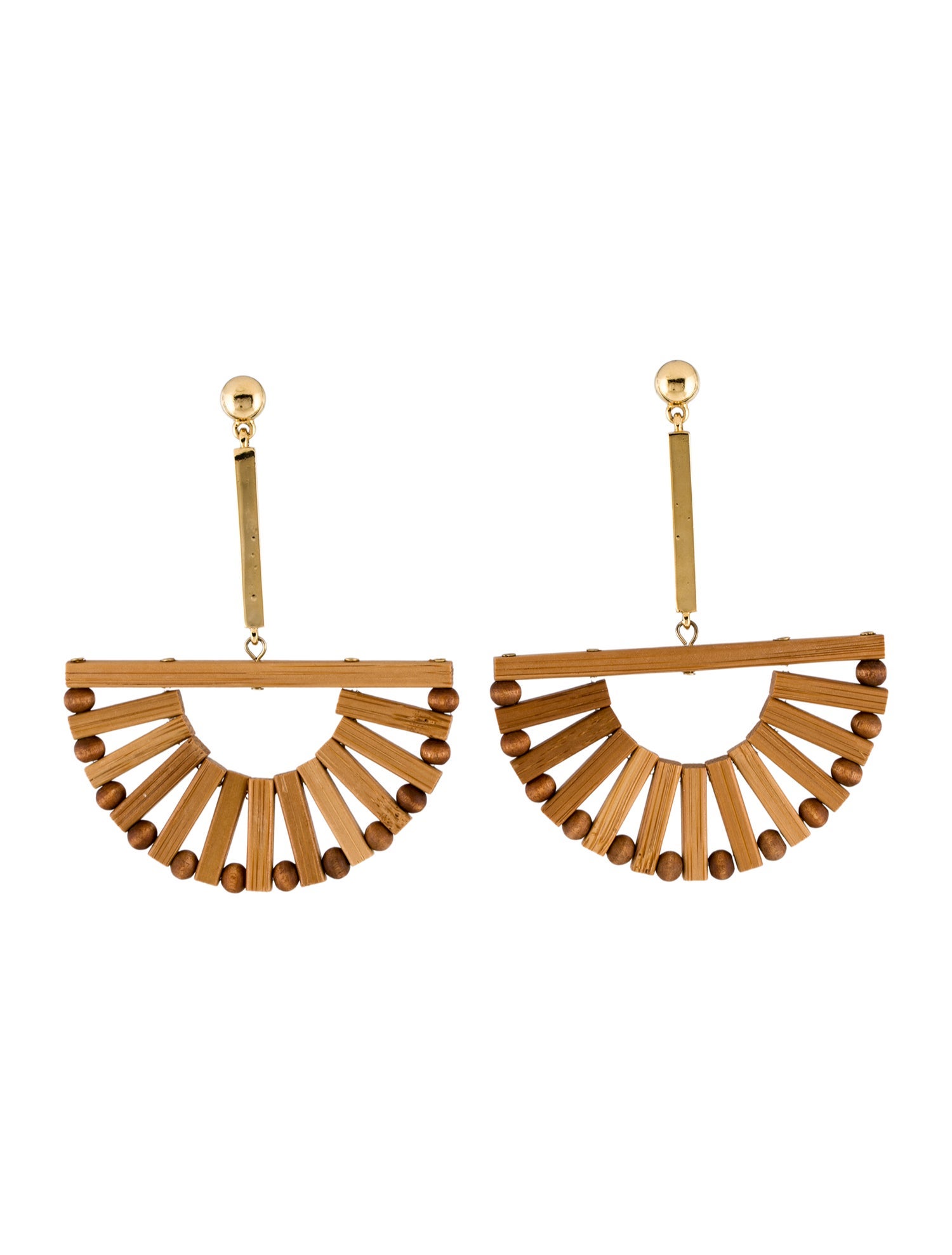 Cult Gaia Bamboo Ark Drop Earrings