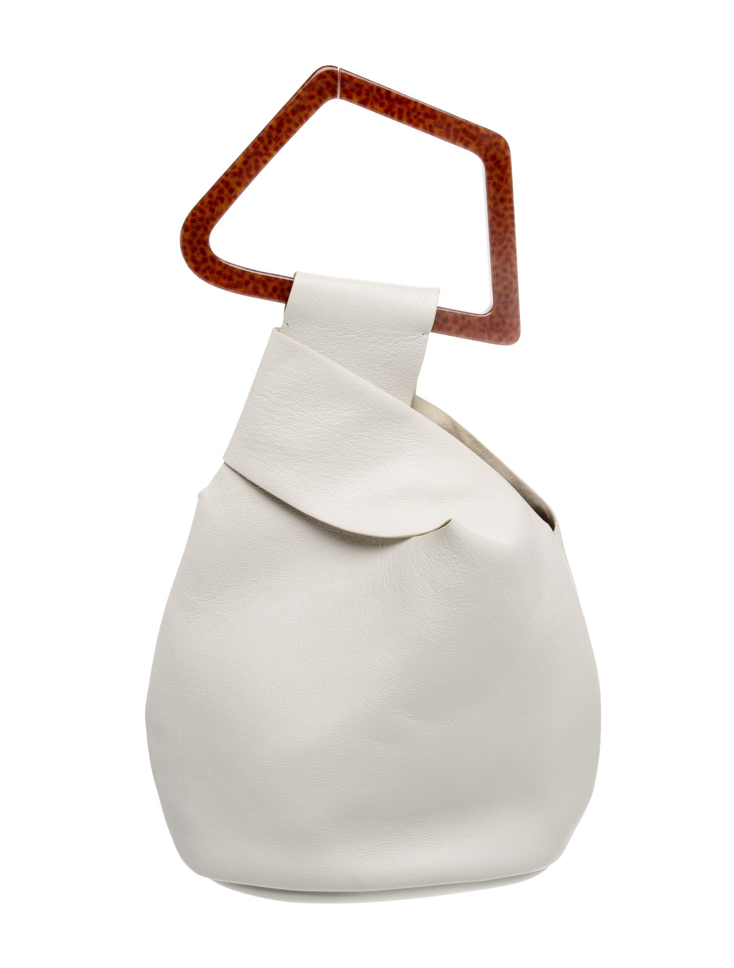 Cult Gaia Leather Top Handle Bag