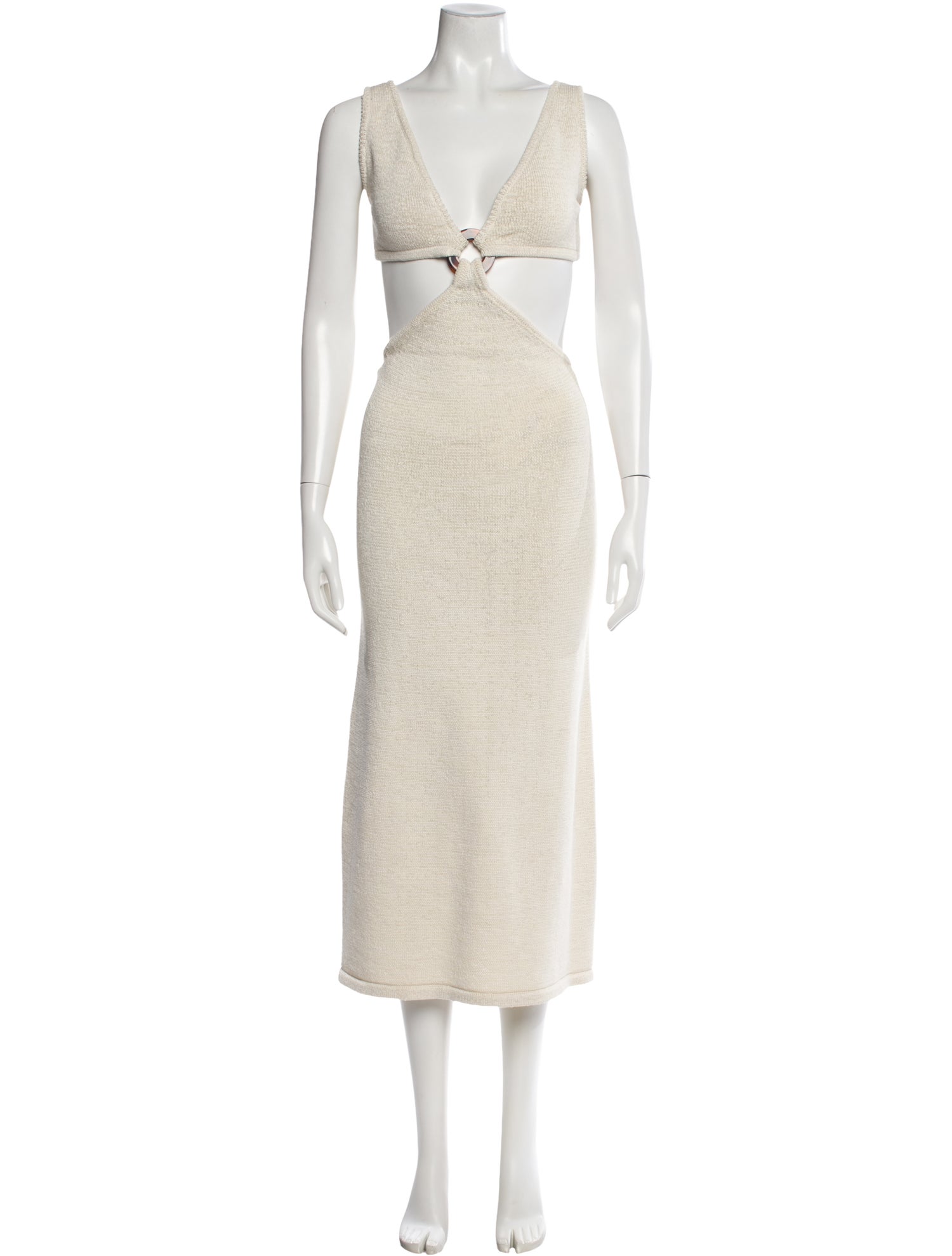 Cult Gaia V-Neck Long Dress