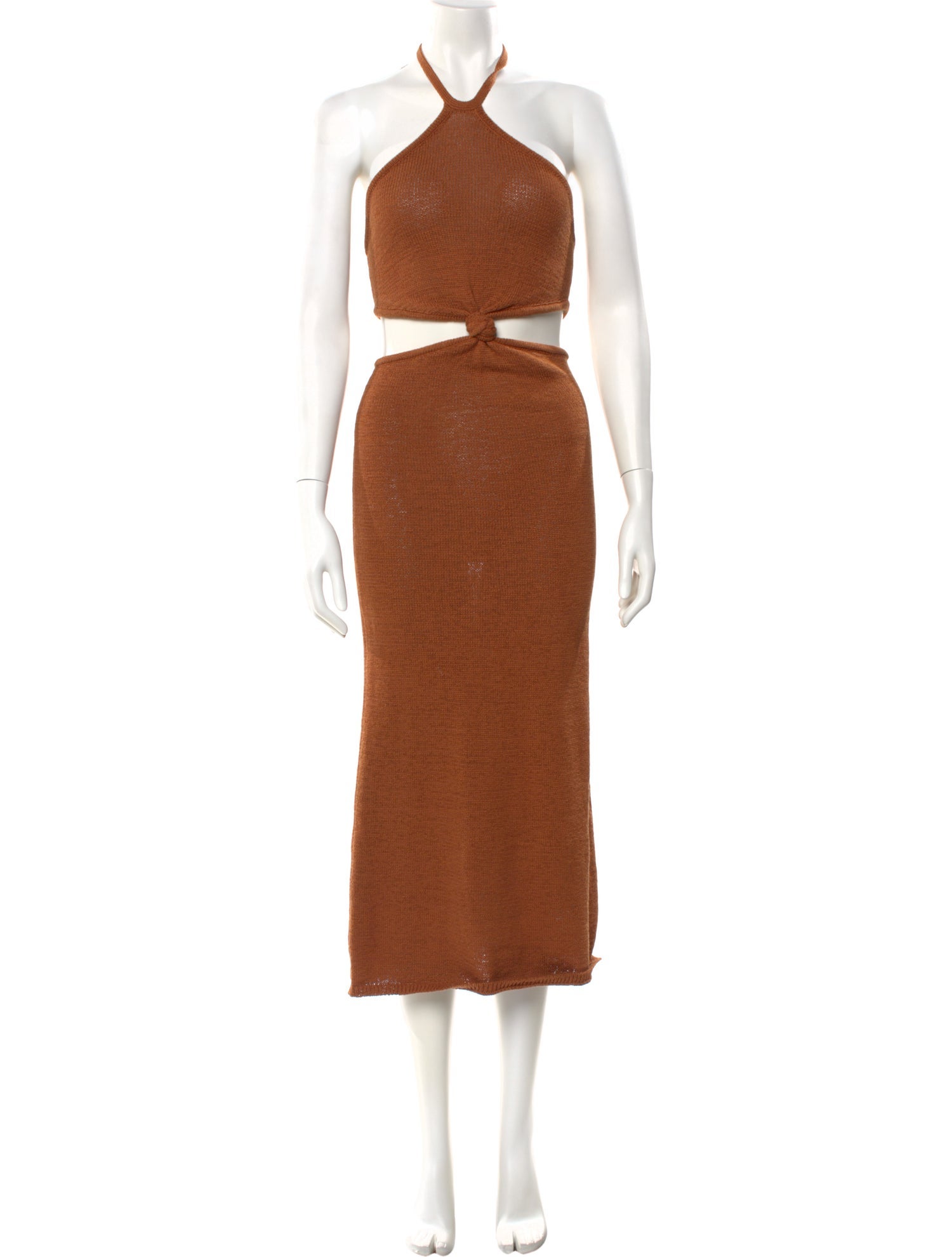 Halterneck Midi Length Dress