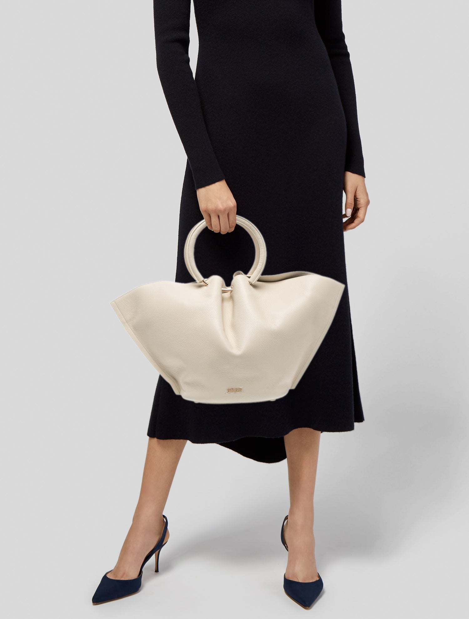 Cult Gaia Leather Top Handle Bag - Neutrals Totes, Handbags - WGAIA66030 |  The RealReal