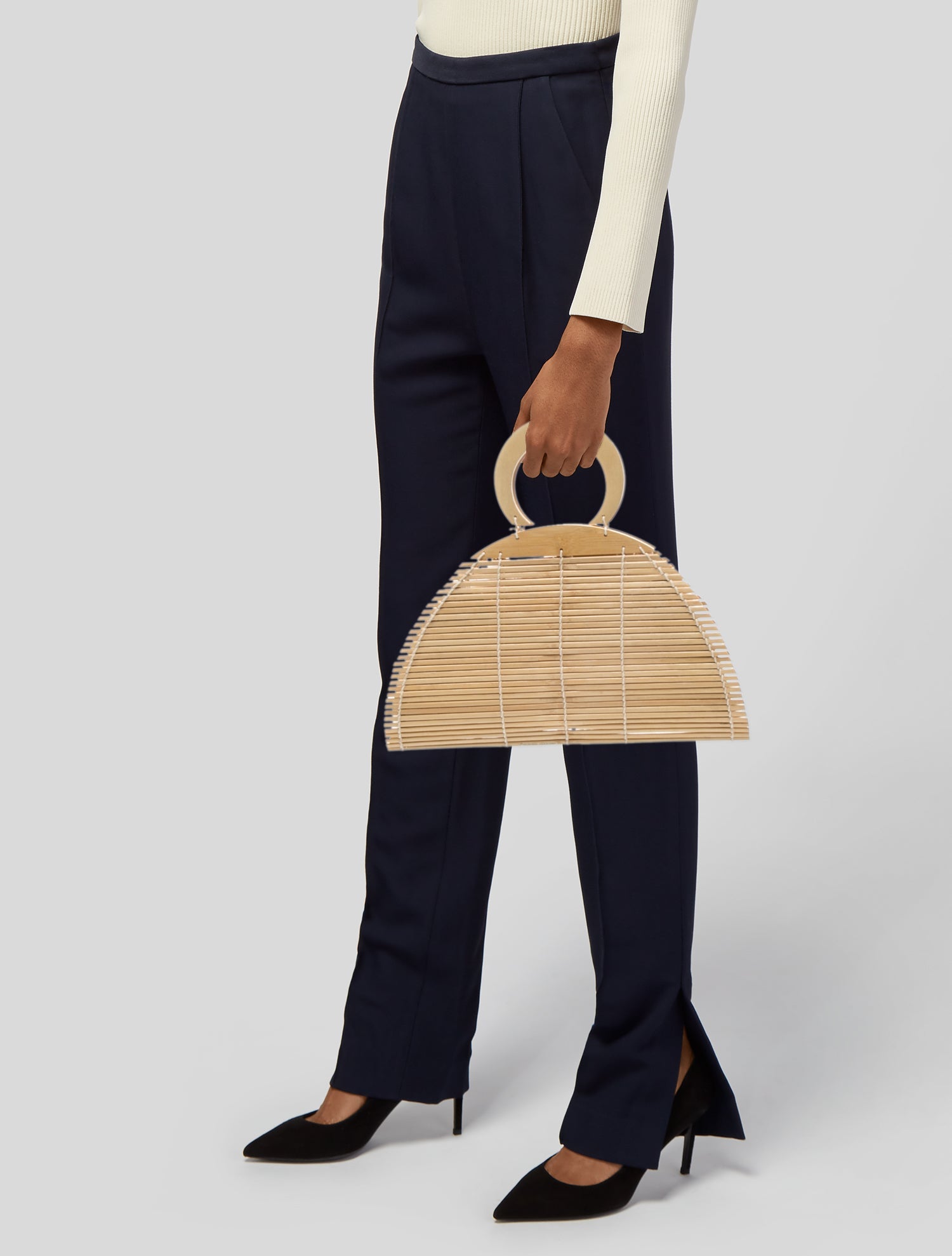 Cult Gaia Bamboo Top Handle Bag