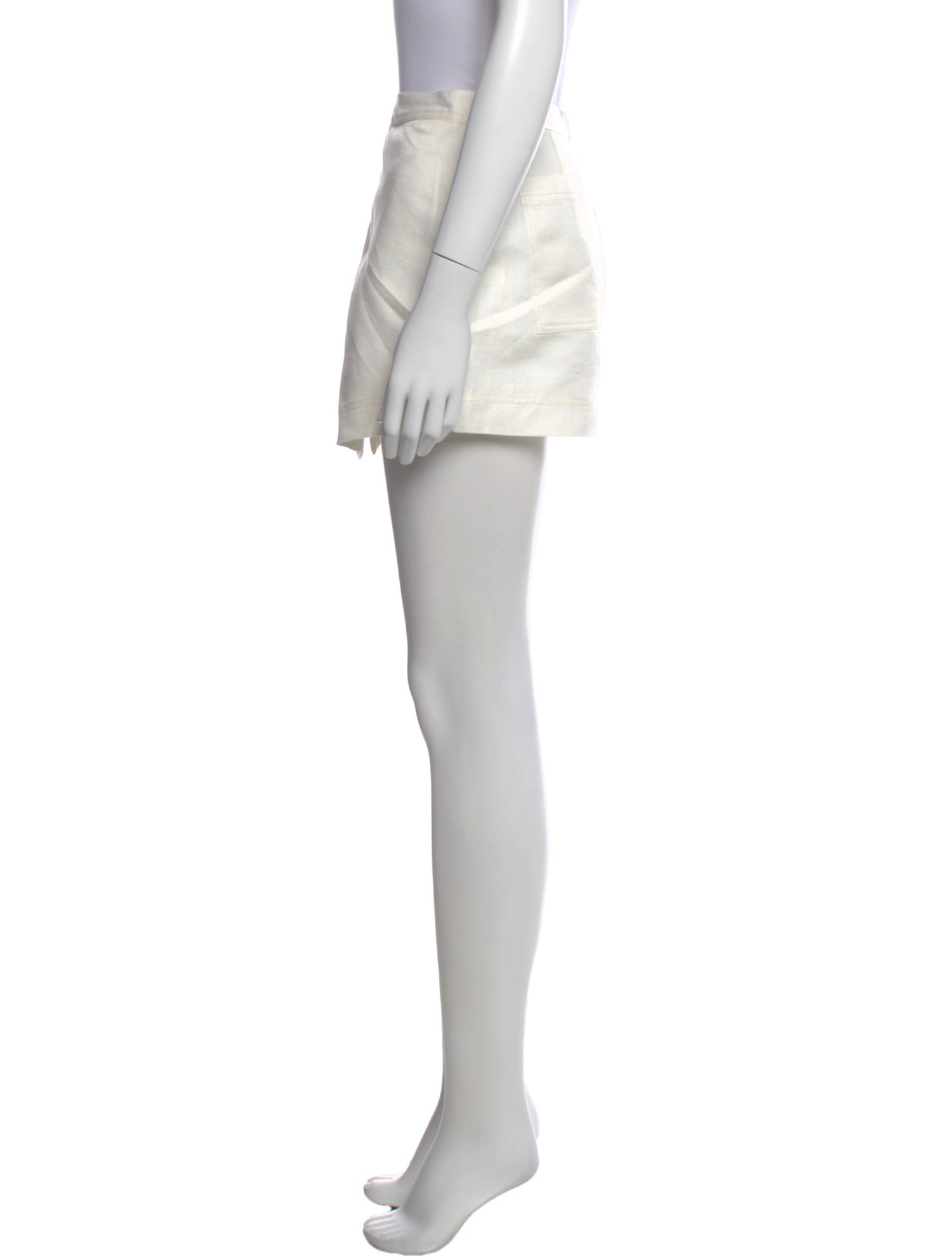 Cult Gaia Linen Mini Shorts