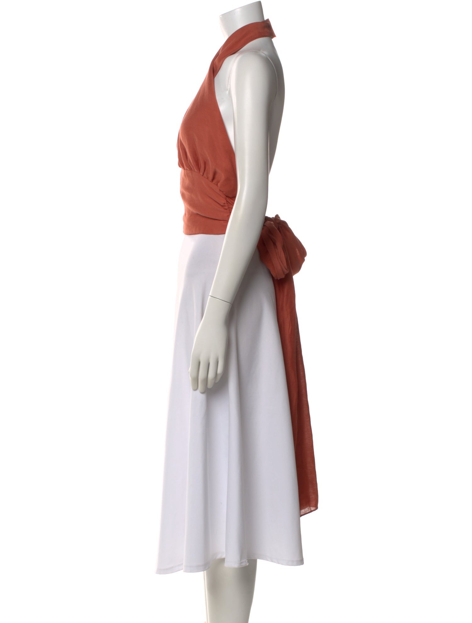 Cult Gaia Halterneck Sleeveless Crop Top
