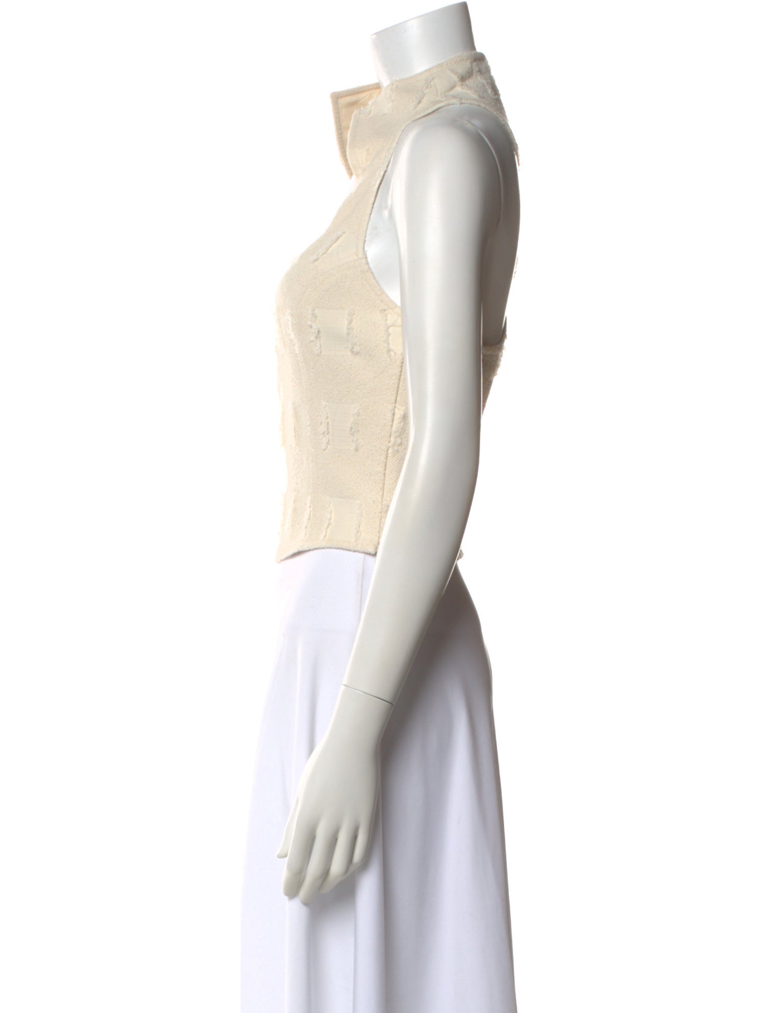 Cult Gaia Halterneck Sleeveless Crop Top