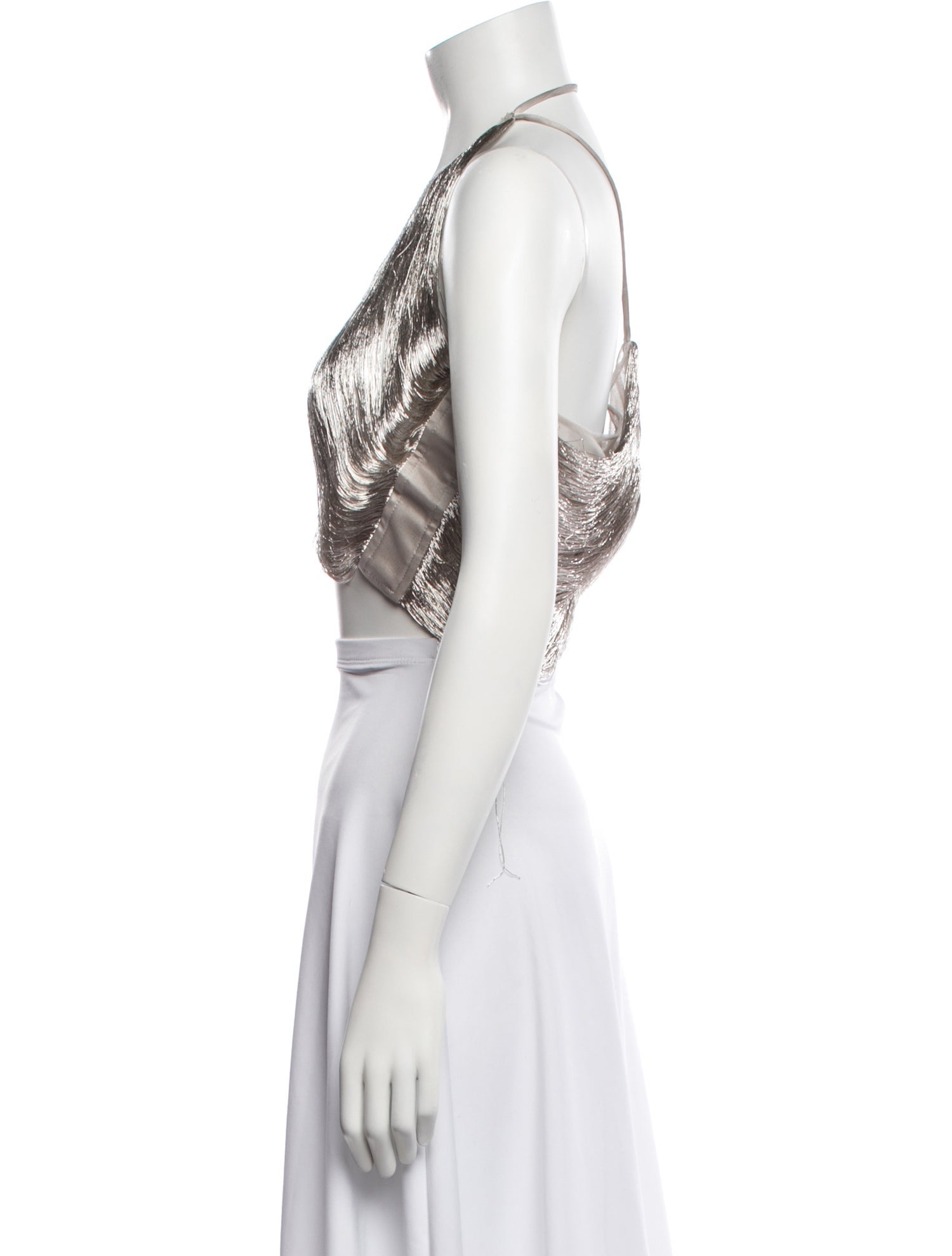 Cult Gaia Halterneck Sleeveless Crop Top w/ Tags