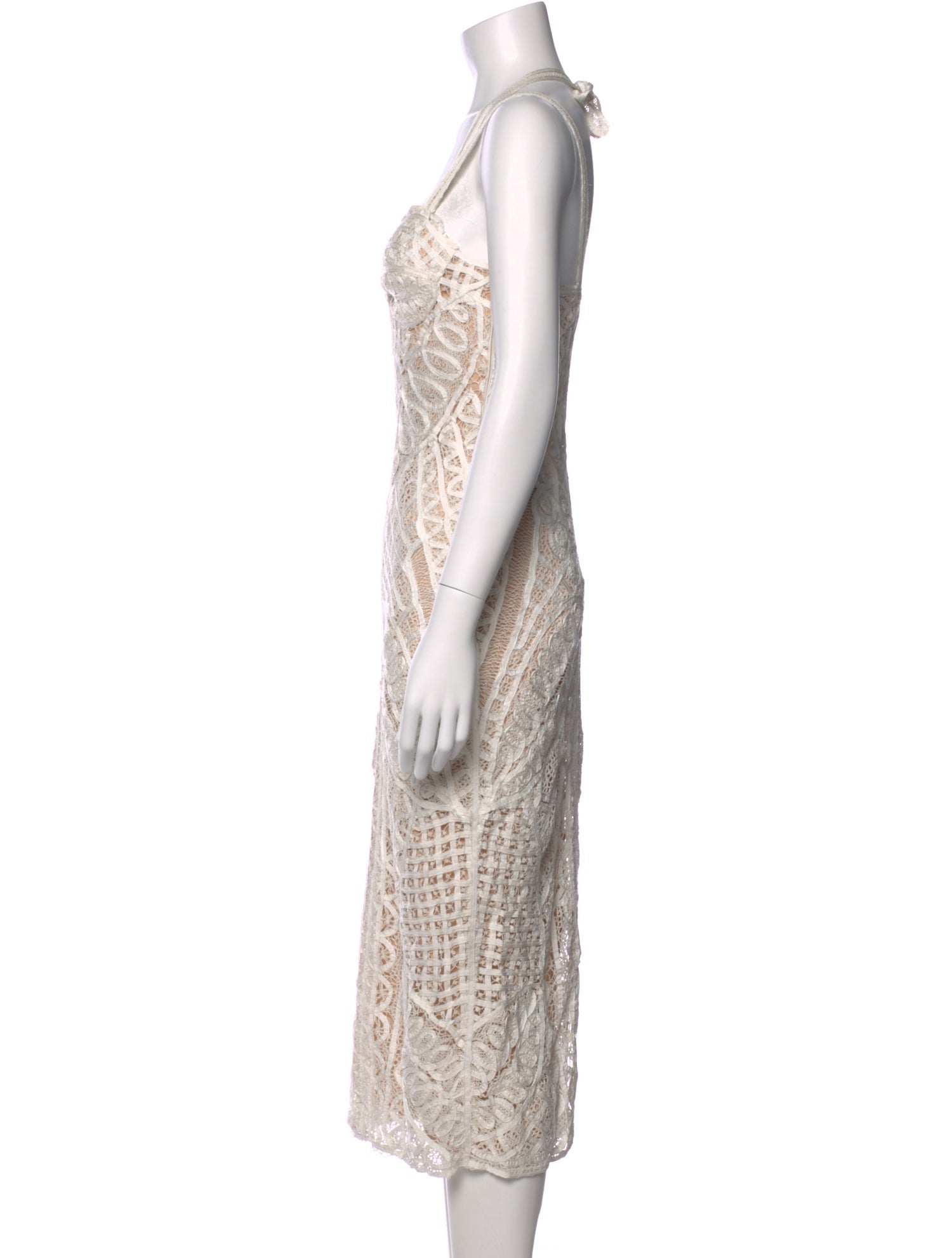 Cult Gaia Lace Pattern Midi Length Dress