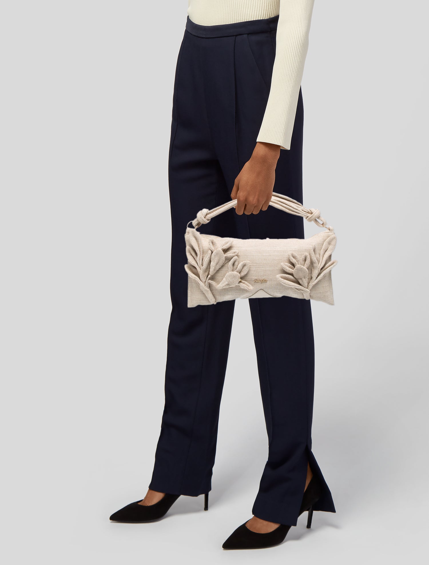 Cult Gaia Fringe Handle Bag - Black Handle Bags, Handbags