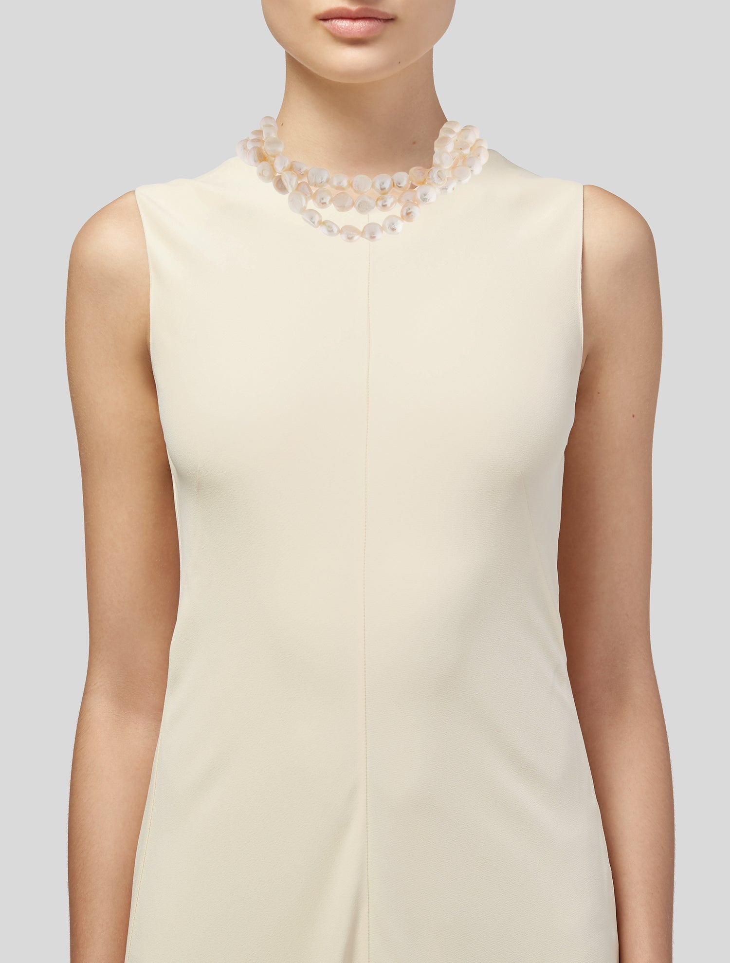 Cult Gaia Pearl Nora Choker Multistrand Necklace