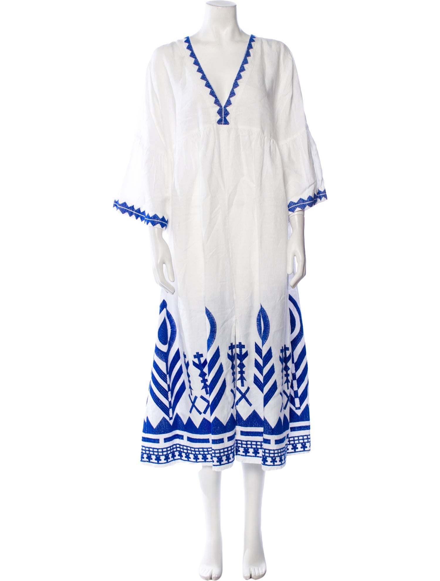 Greek Archaic Kori Linen Long Dress