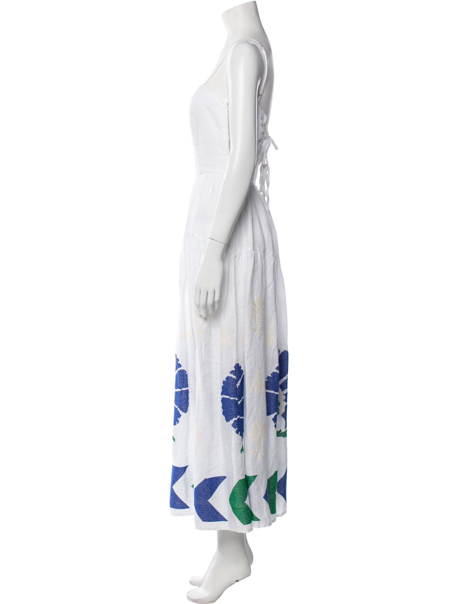 Greek Archaic Kori Linen Long Dress
