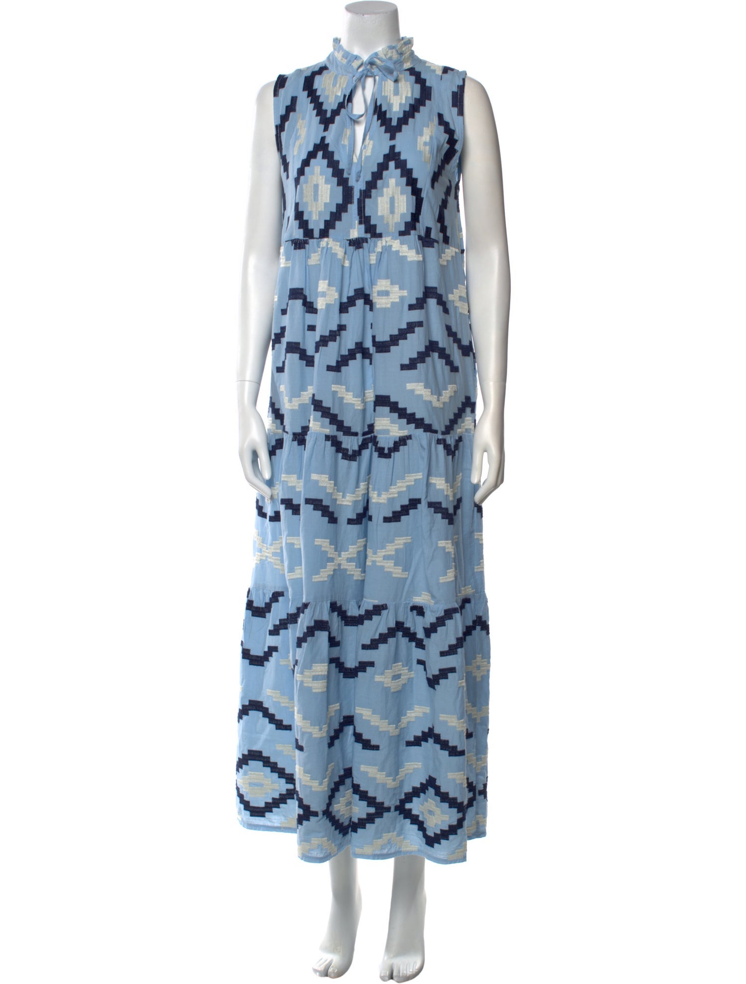 Greek Archaic Kori Printed Long Dress