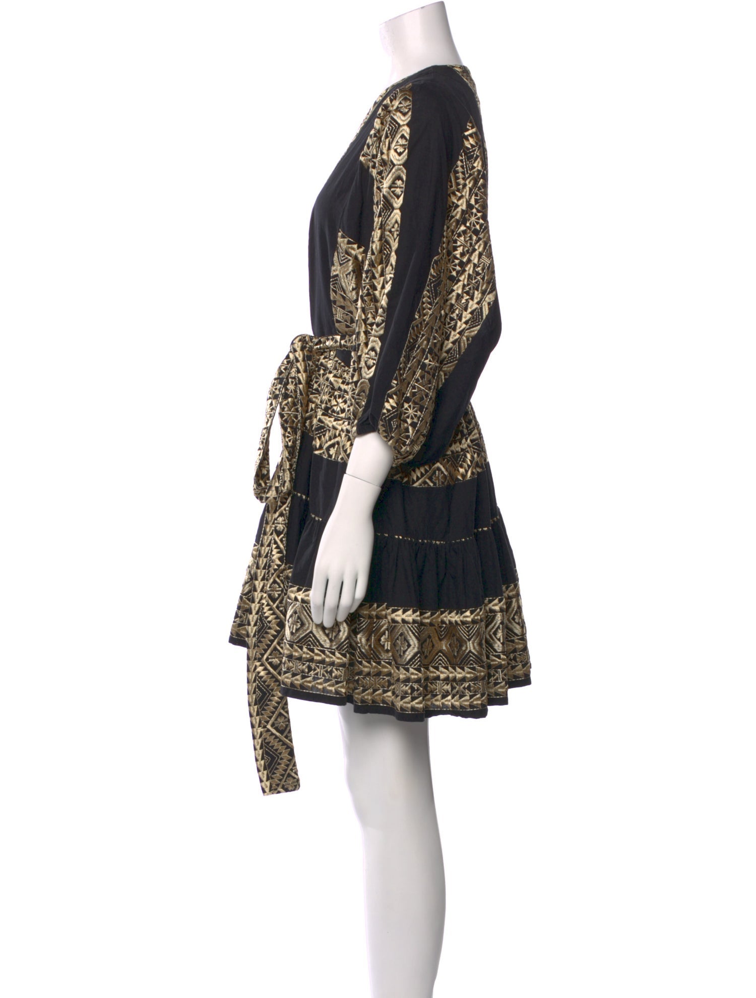 Greek Archaic Kori Printed Mini Dress