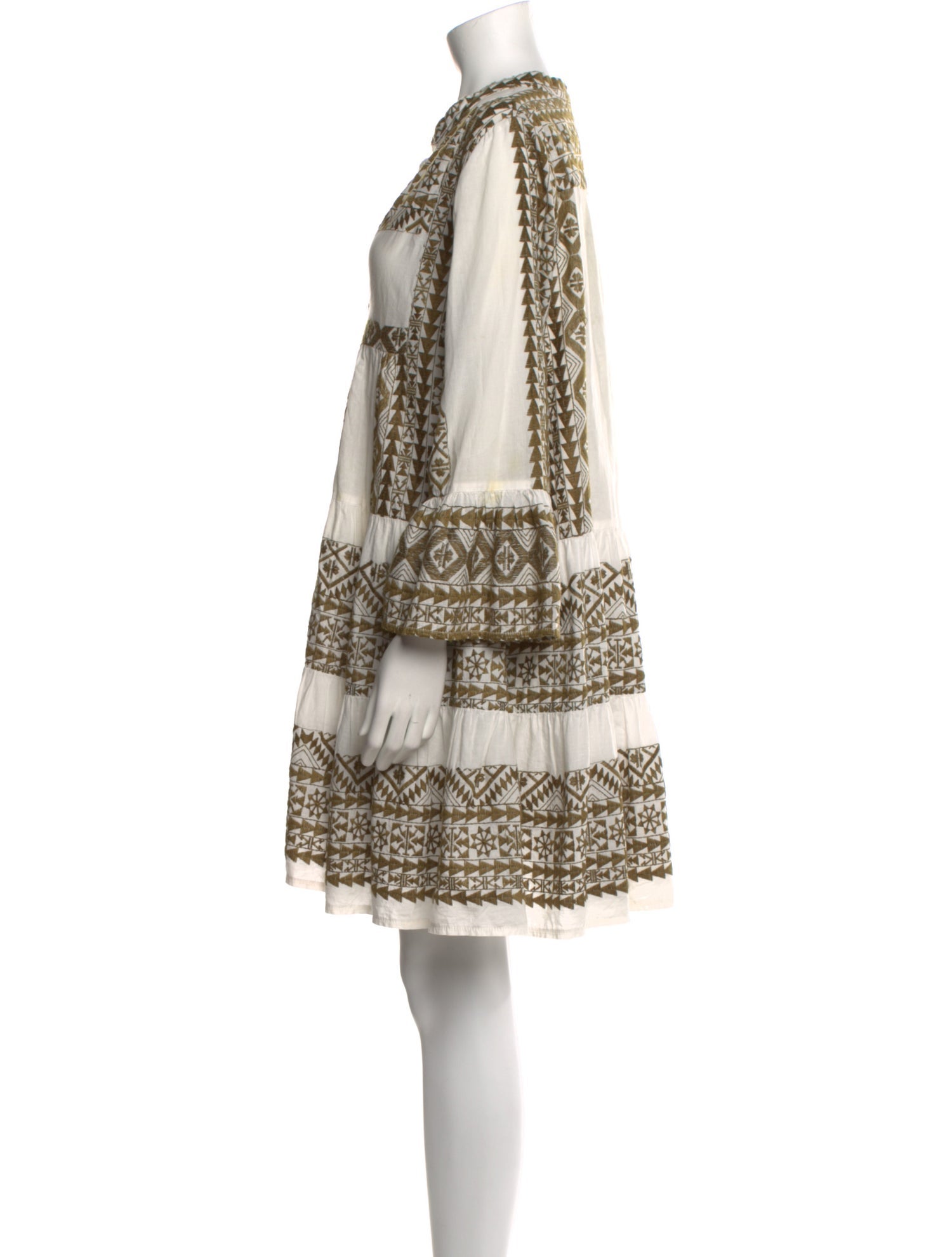 Greek Archaic Kori Printed Mini Dress