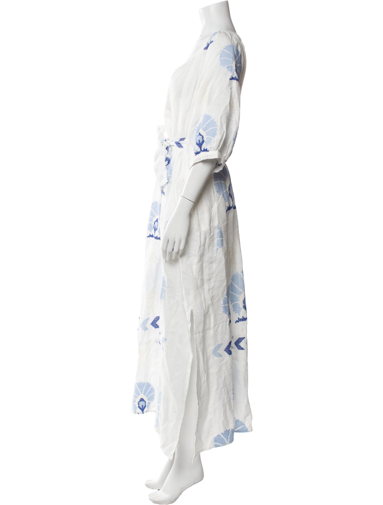 Greek Archaic Kori Linen Long Dress