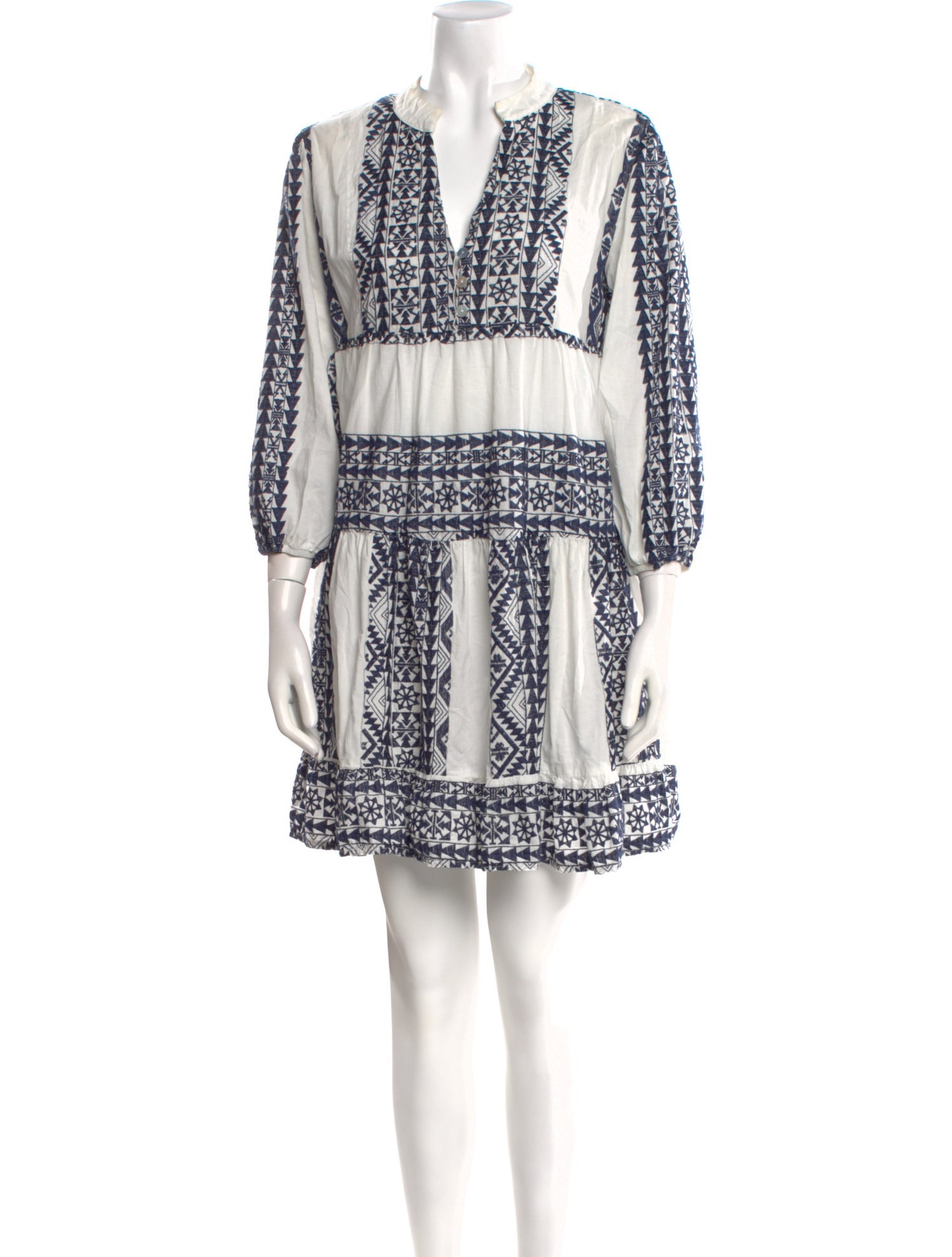 Greek Archaic Kori Printed Mini Dress