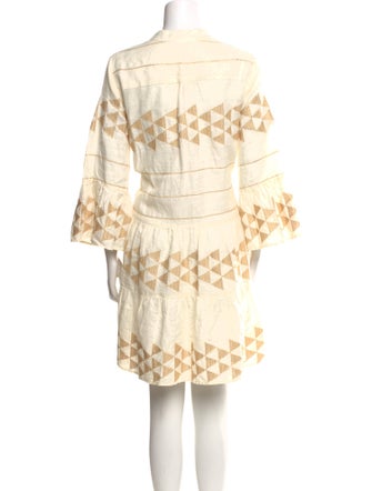 Greek Archaic Kori Linen Mini Dress