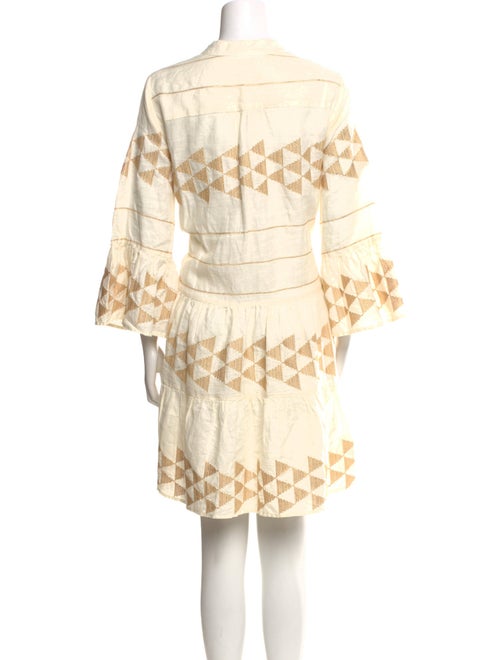 Greek Archaic Kori Linen Mini Dress