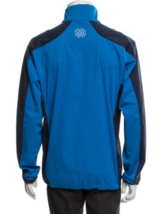 Galvin Green Colorblock Pattern Windbreaker