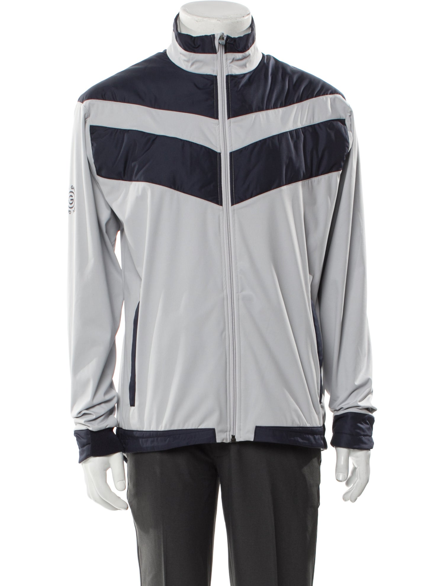 Galvin Green Colorblock Pattern Windbreaker