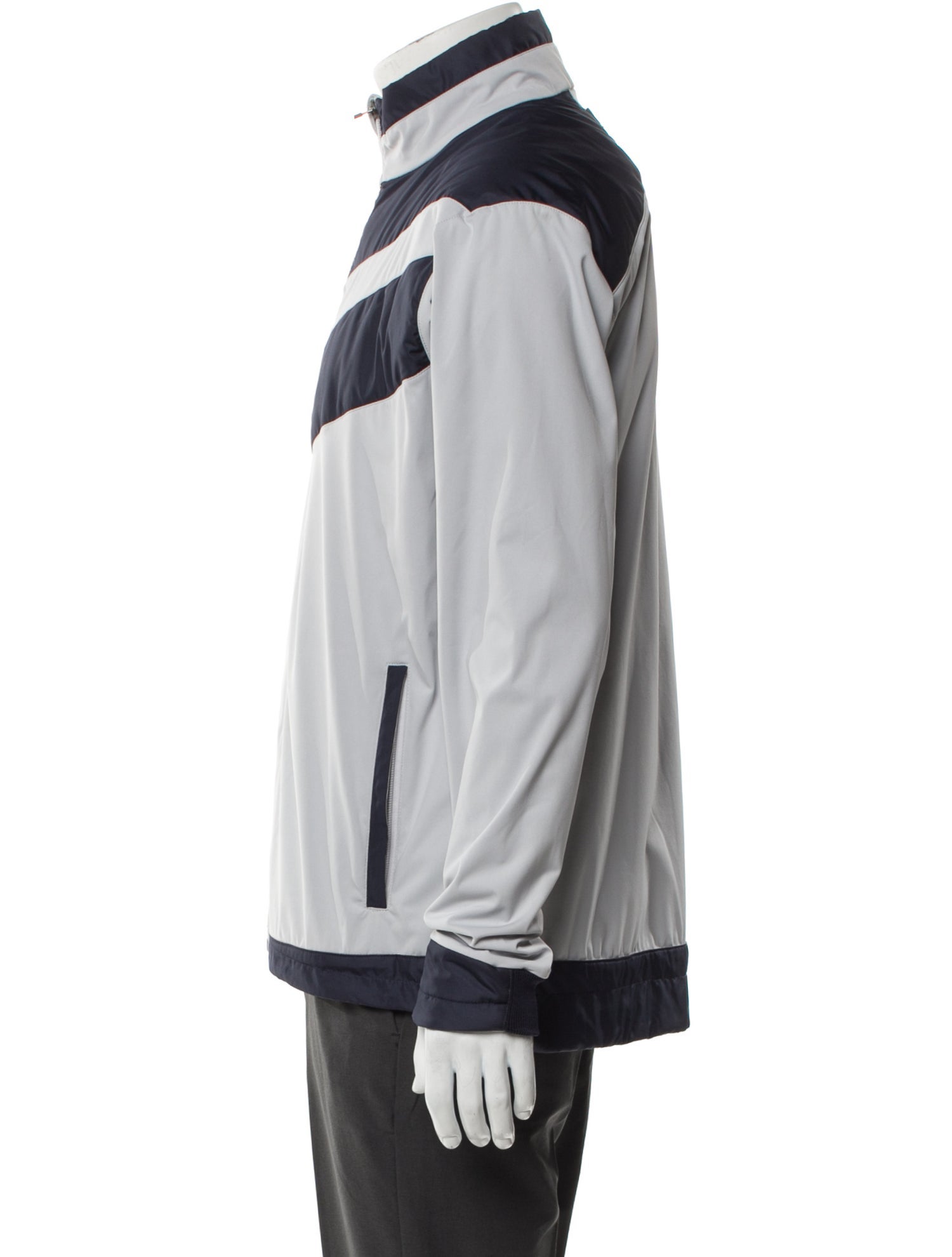 Galvin Green Colorblock Pattern Windbreaker