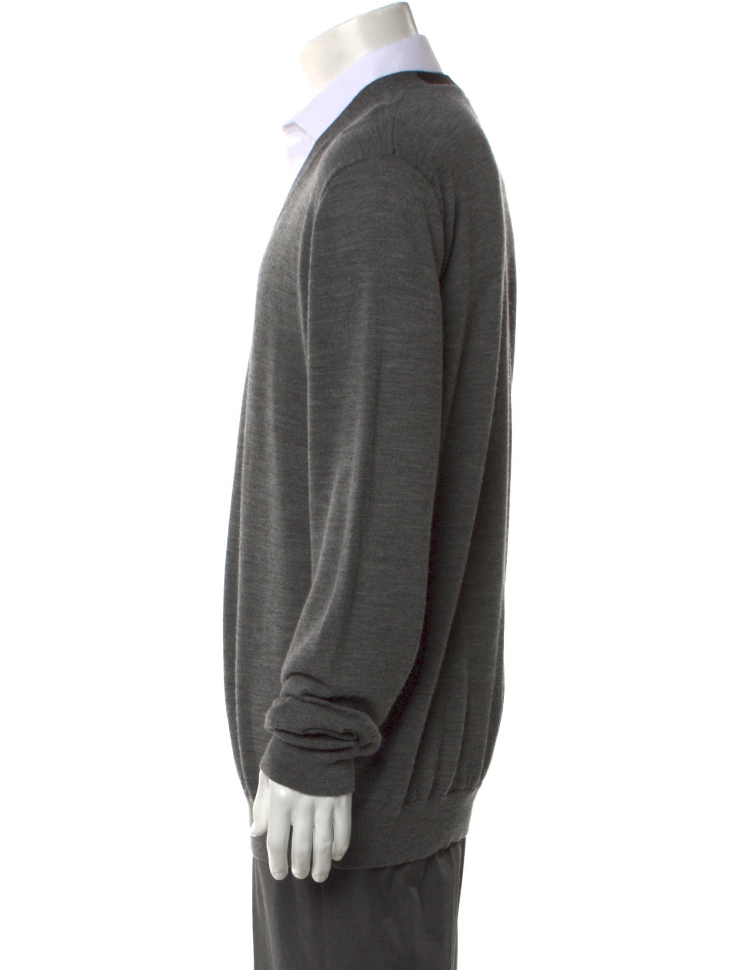 Galvin Green V-Neck Long Sleeve Pullover