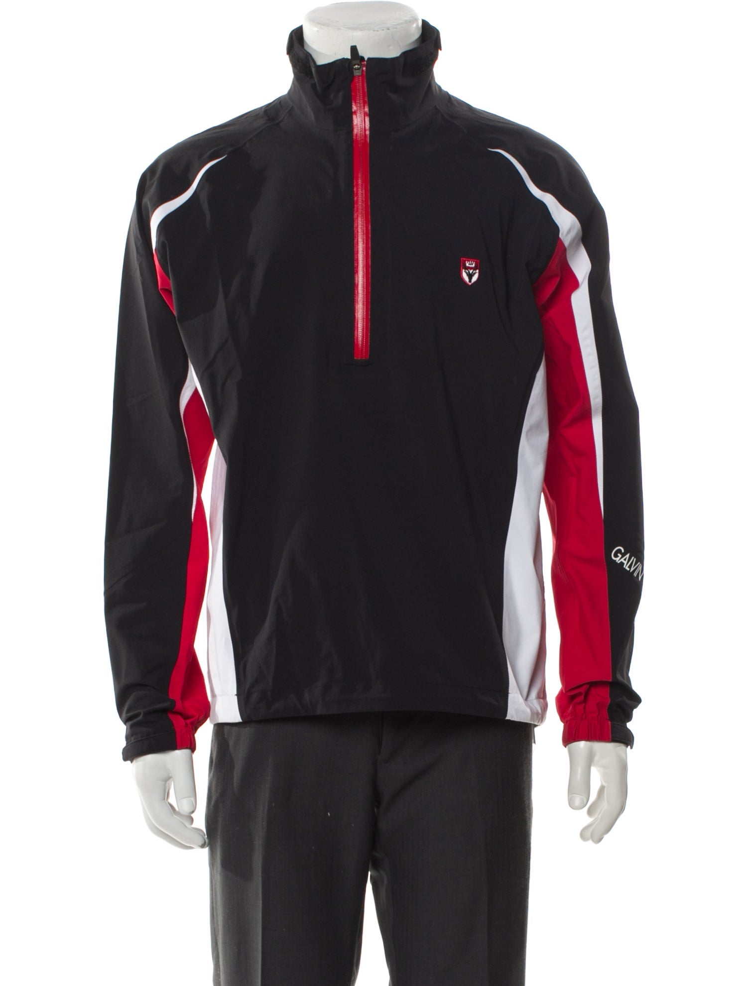 Galvin Green Colorblock Pattern Windbreaker