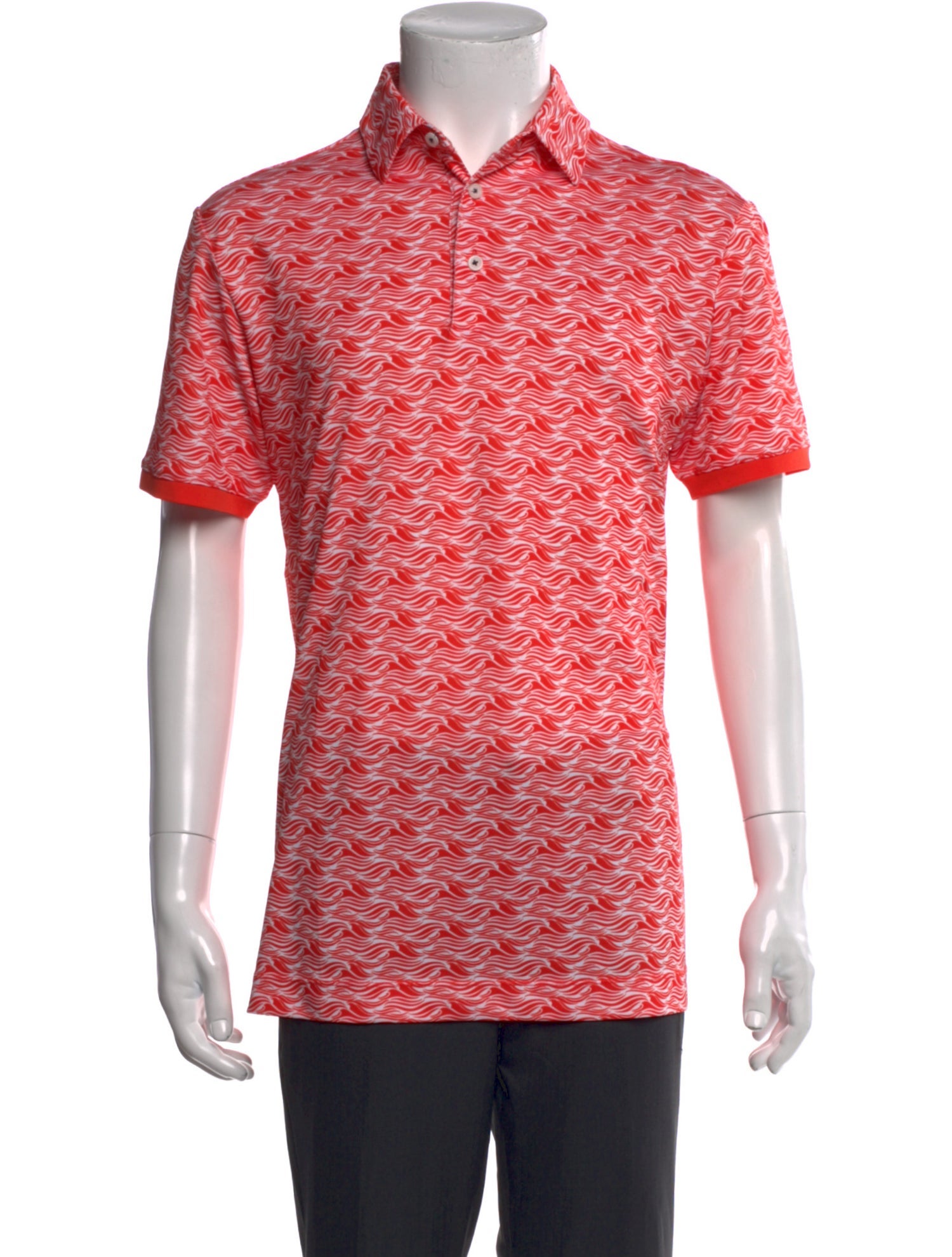 Galvin Green Printed Crew Neck Polo Shirt