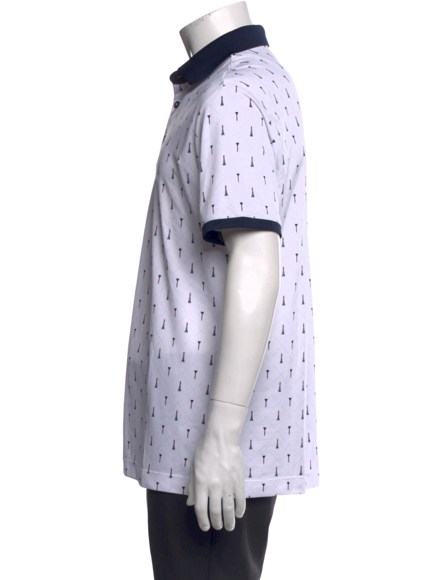 Galvin Green Printed Crew Neck Polo Shirt