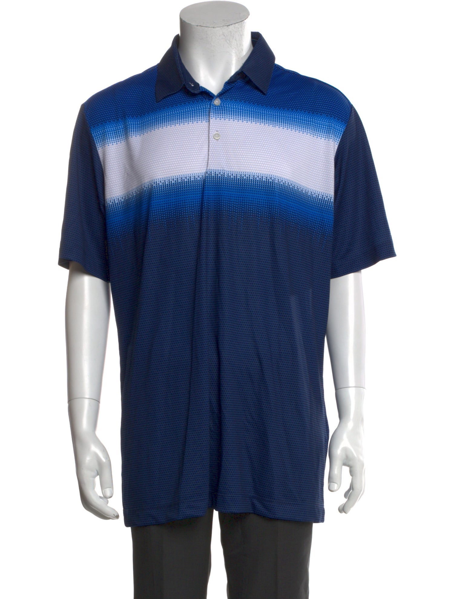 Galvin Green Striped Short Sleeve Dress Shirt