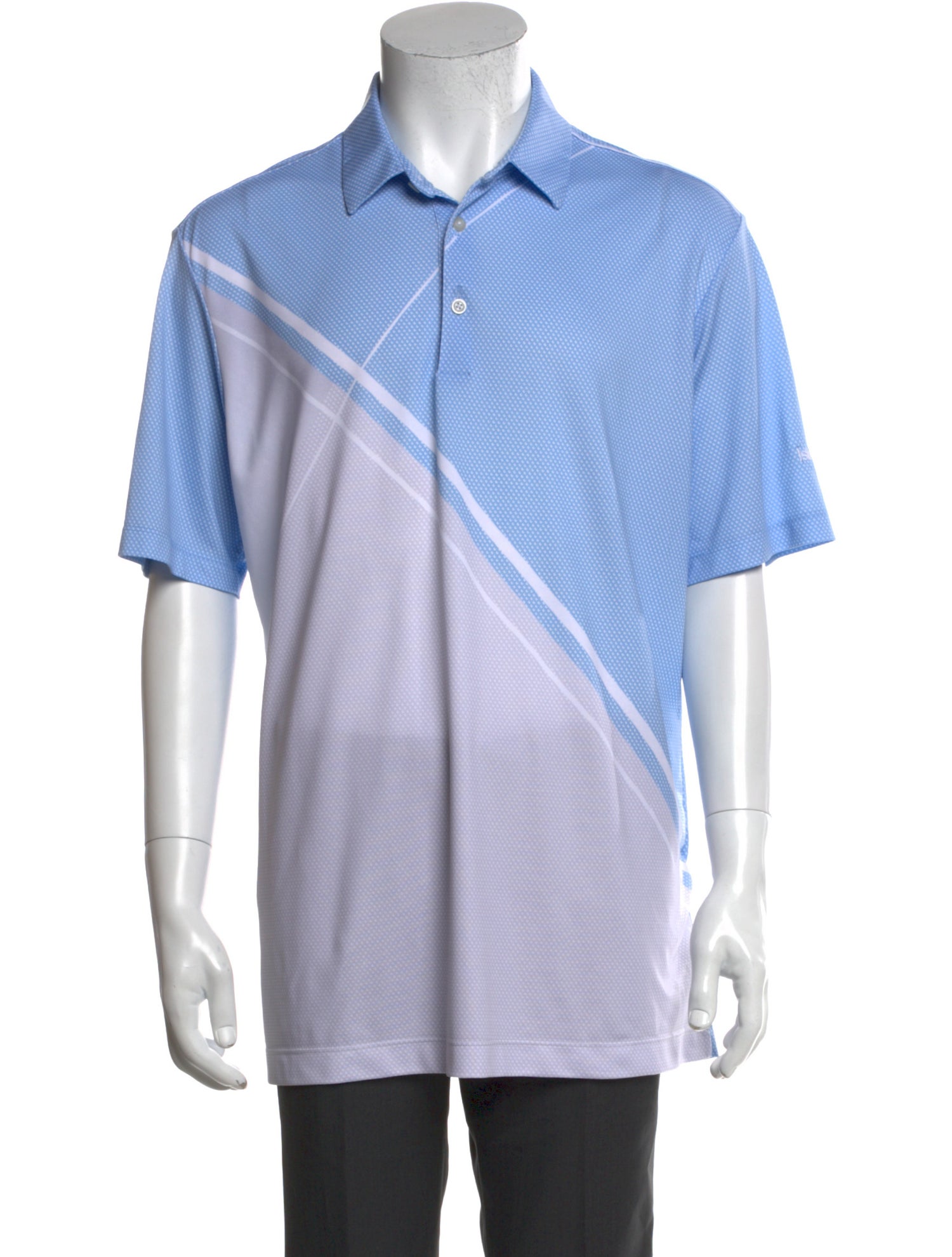 Galvin Green Polka Dot Print Collar Polo Shirt