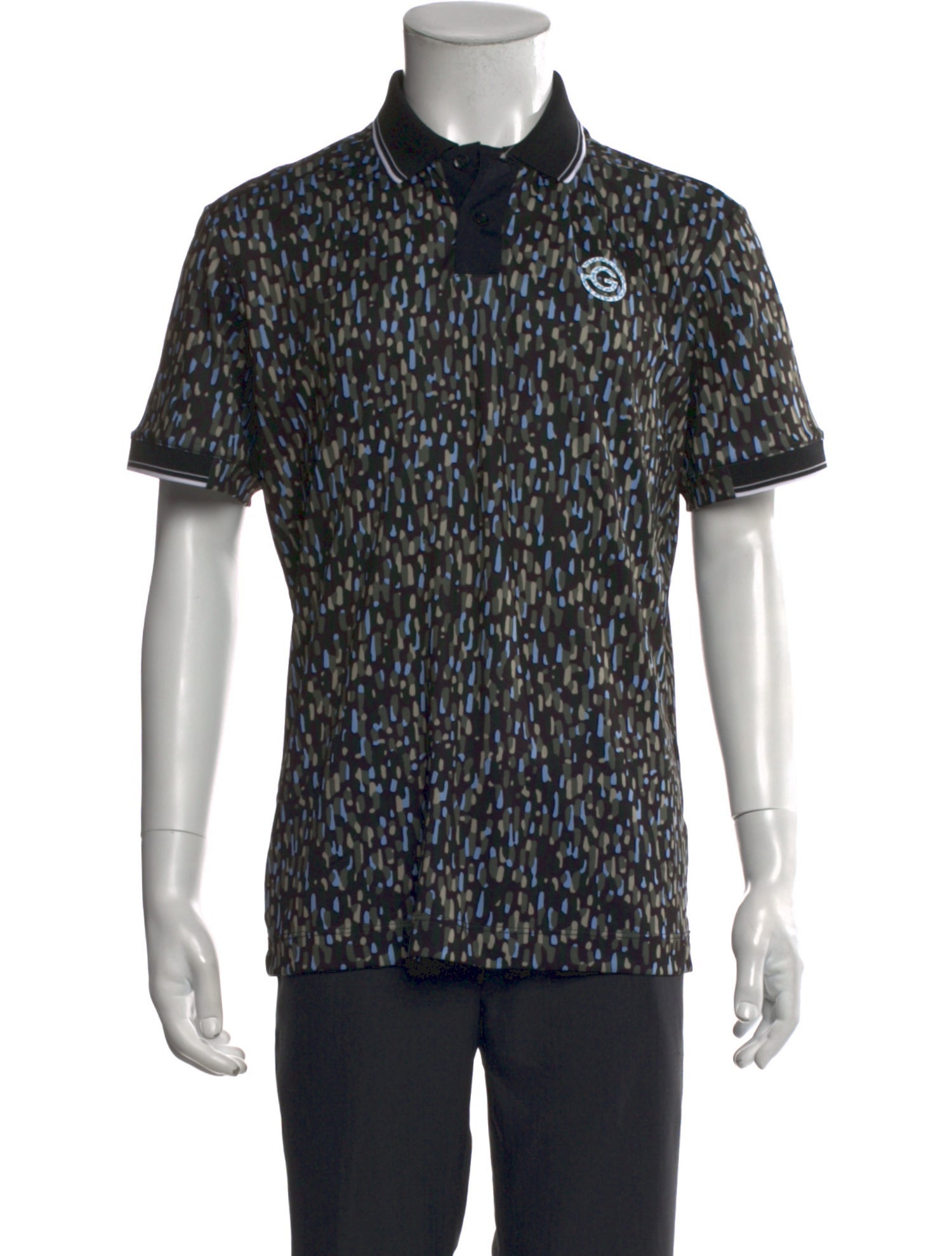 Galvin Green Printed Collar Polo Shirt